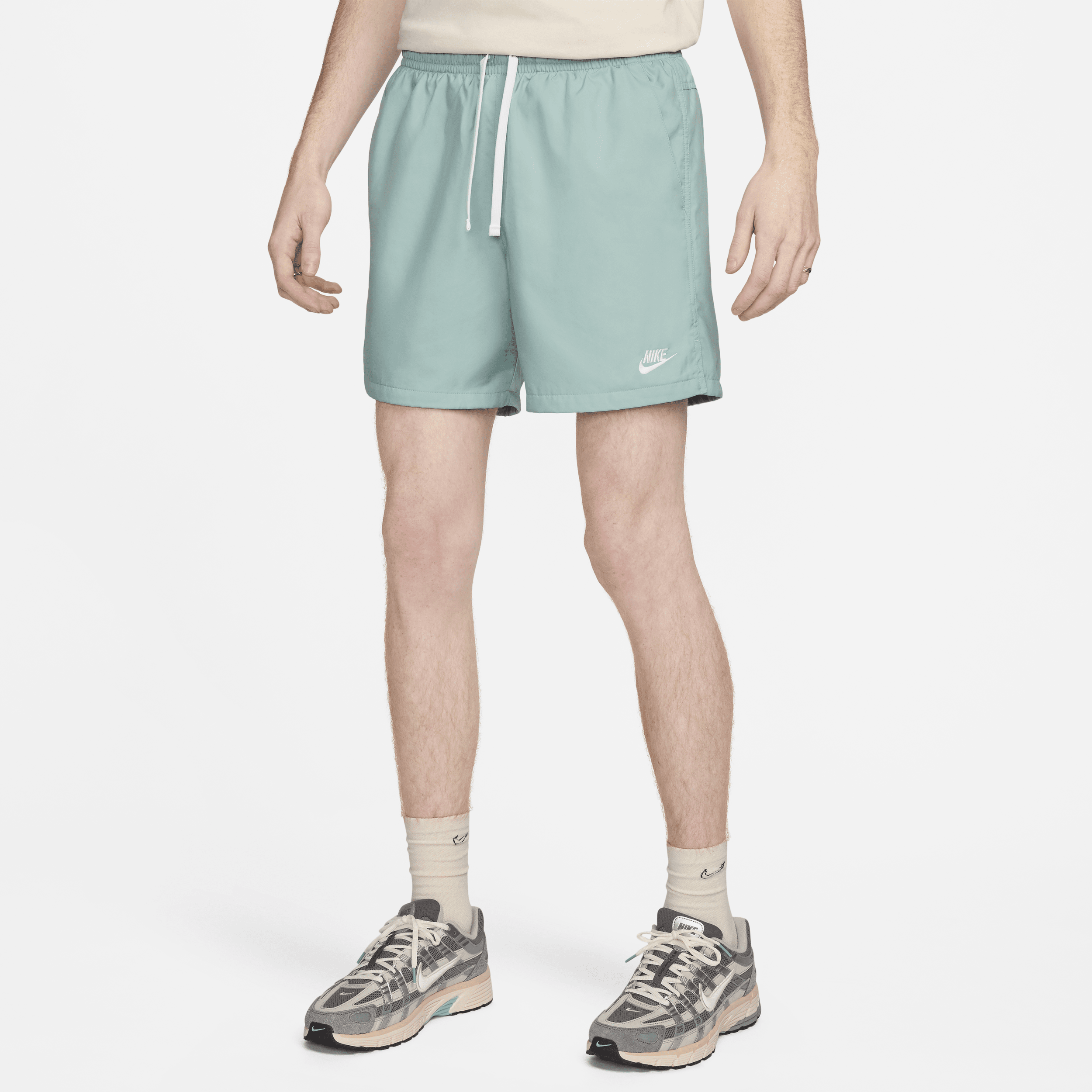 Vævede Nike Sportswear-Flow-shorts til mænd - grøn