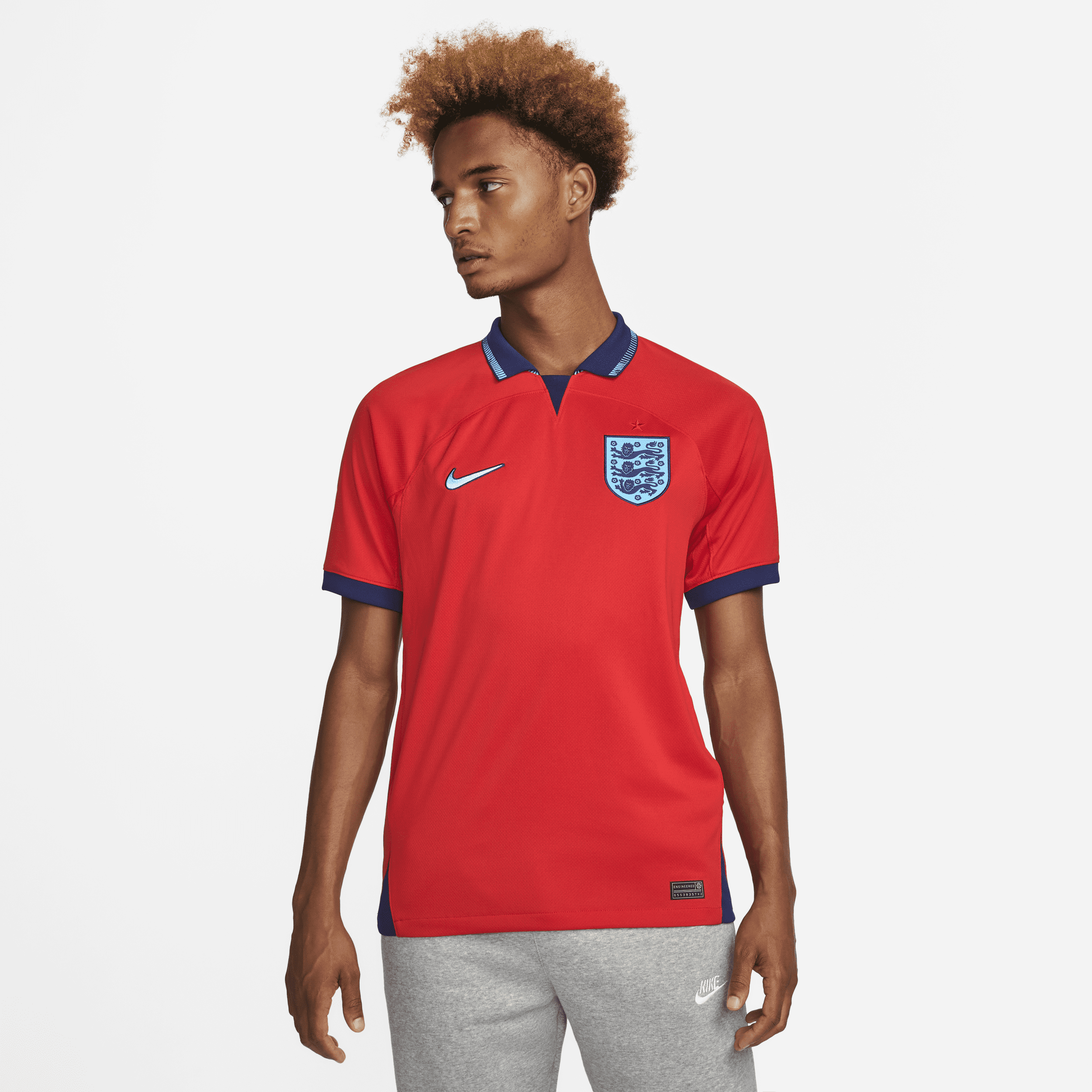 Segunda equipación Stadium Inglaterra 2022/23 Camiseta de fútbol Nike Dri-FIT - Hombre - Rojo
