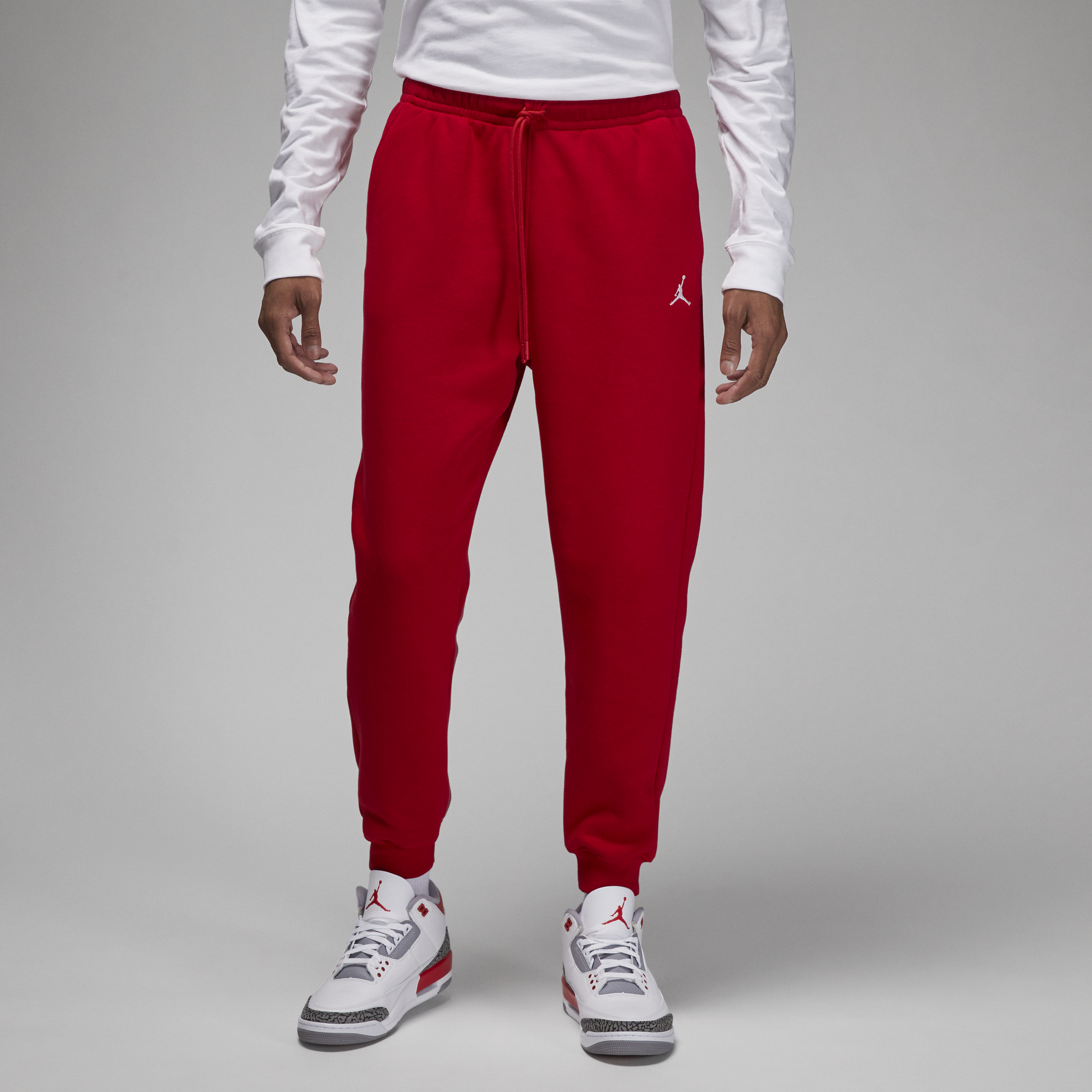 Jordan Brooklyn Fleece Jogger - Hombre - Rojo