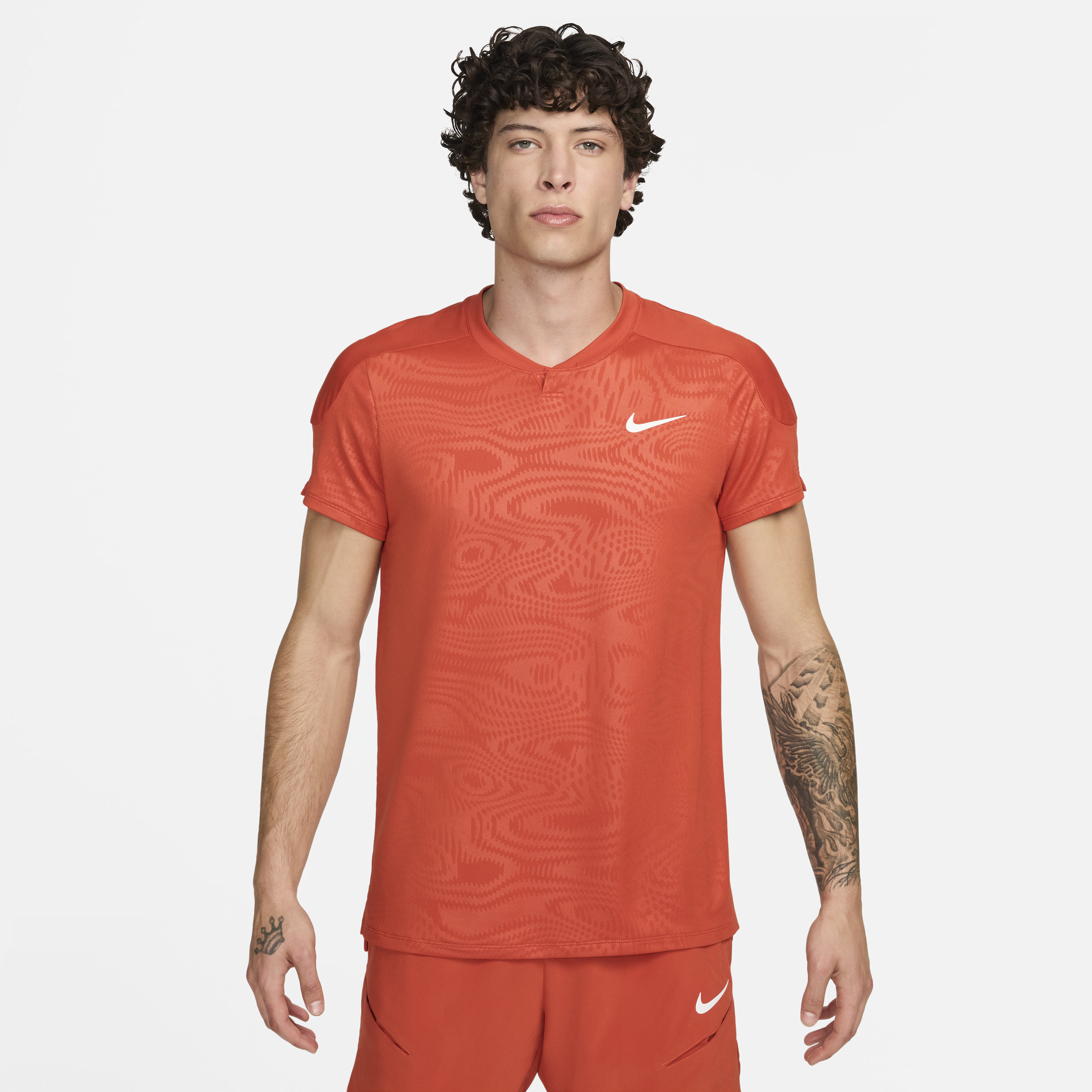 Maglia da tennis Dri-FIT NikeCourt Slam – Uomo - Arancione