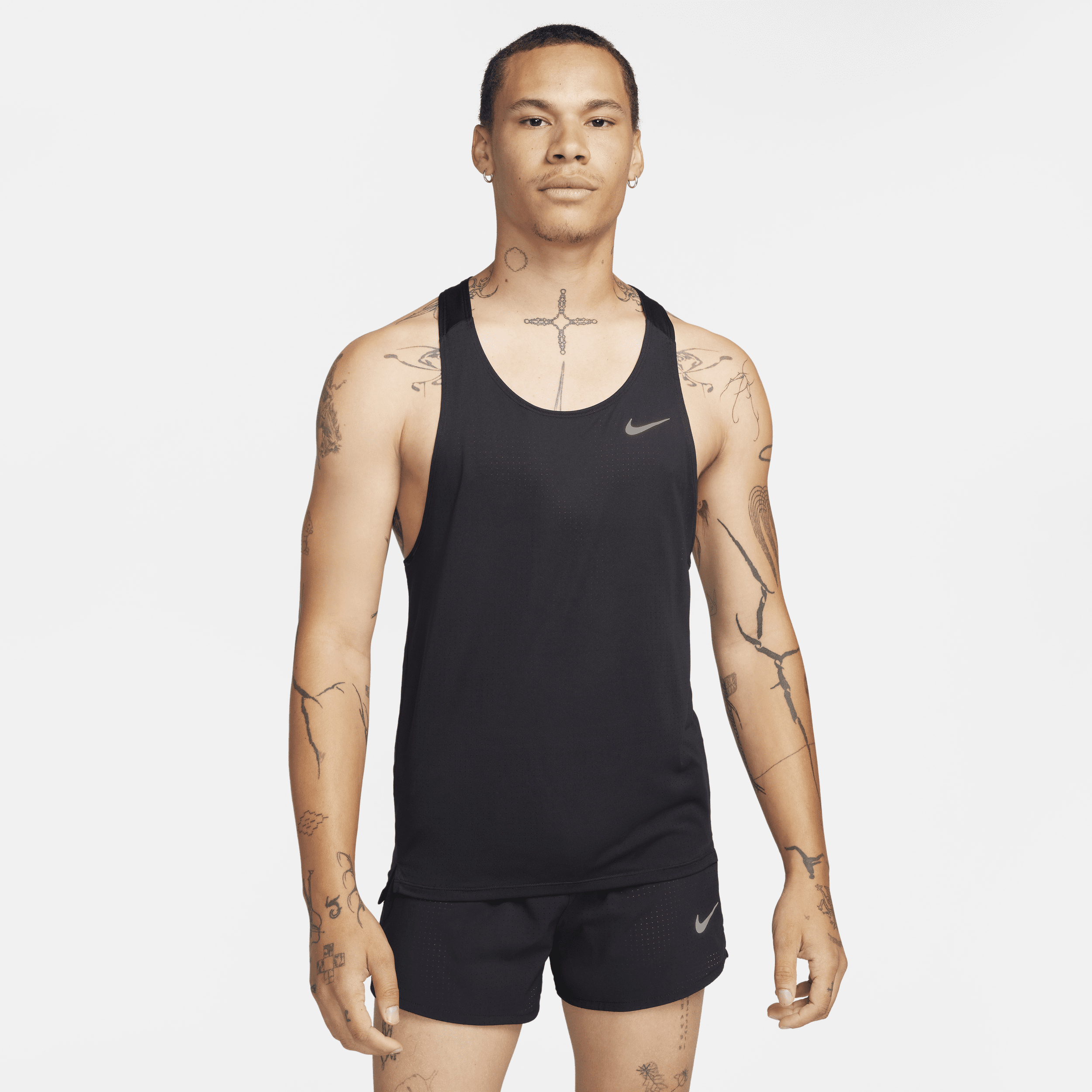 Nike Hurtig Dri-FIT-løbeundertrøje til mænd - sort
