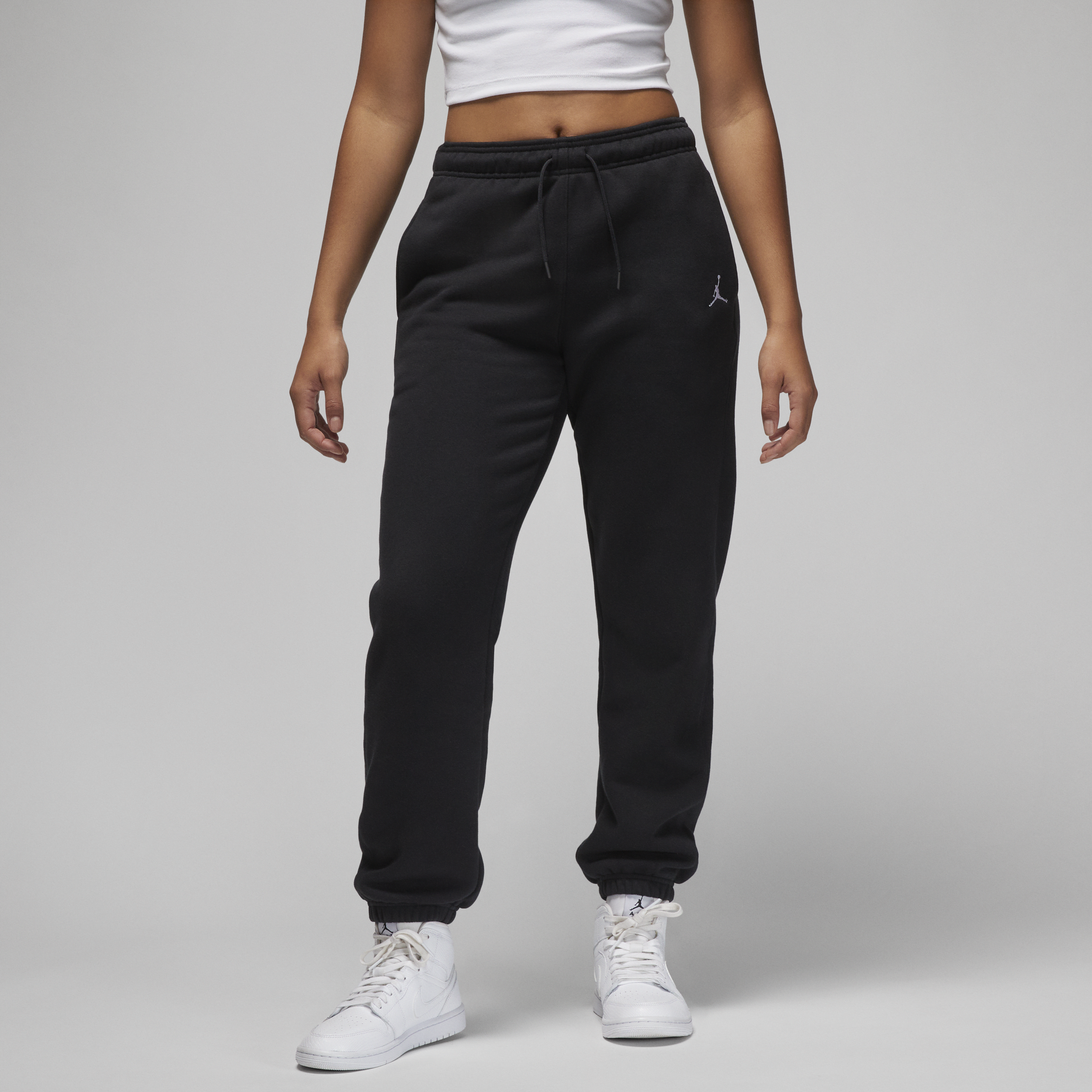 Jordan Brooklyn Fleece-bukser til kvinder - sort