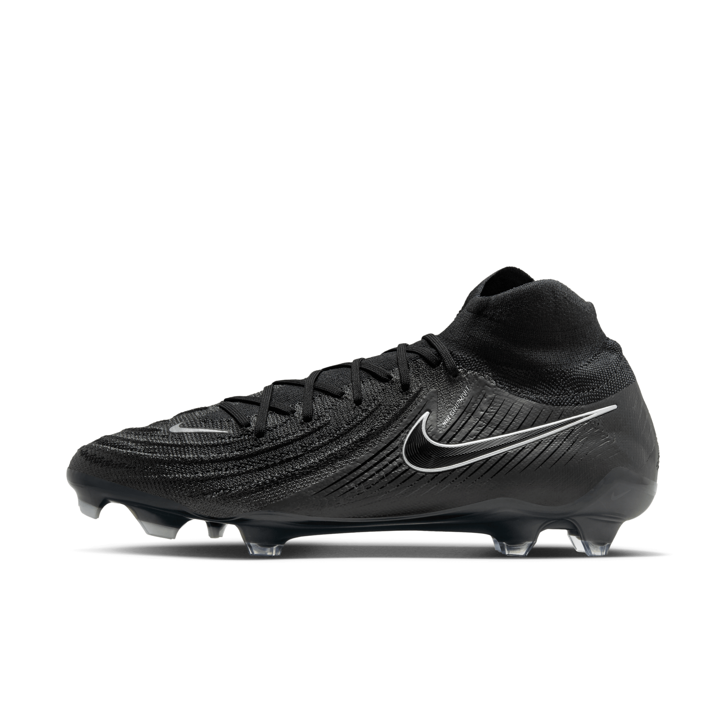 Nike Phantom Luna 2 Elite high-top voetbalschoenen (stevige ondergrond) - Zwart