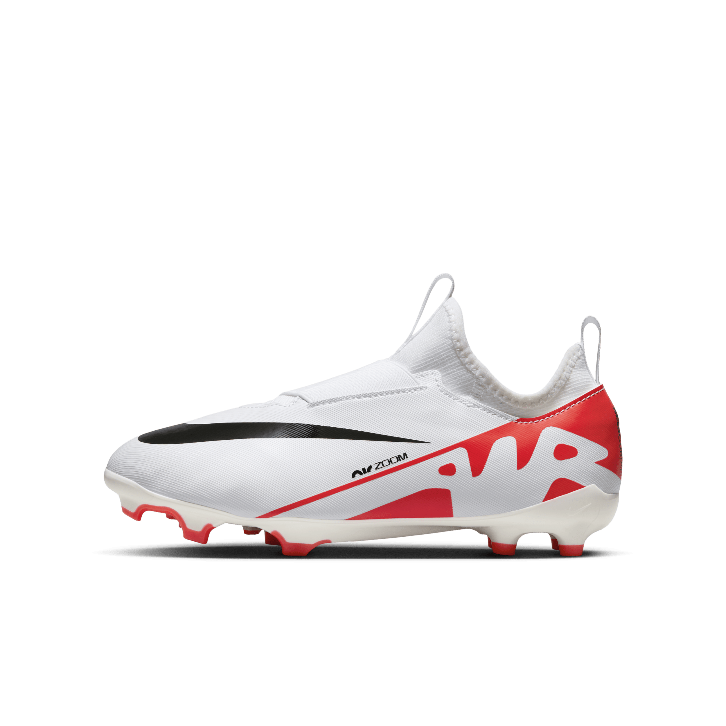 Nike Jr. Mercurial Vapor 15 Academy-fodboldstøvler (low-top) til flere typer underlag til mindre/større børn - rød