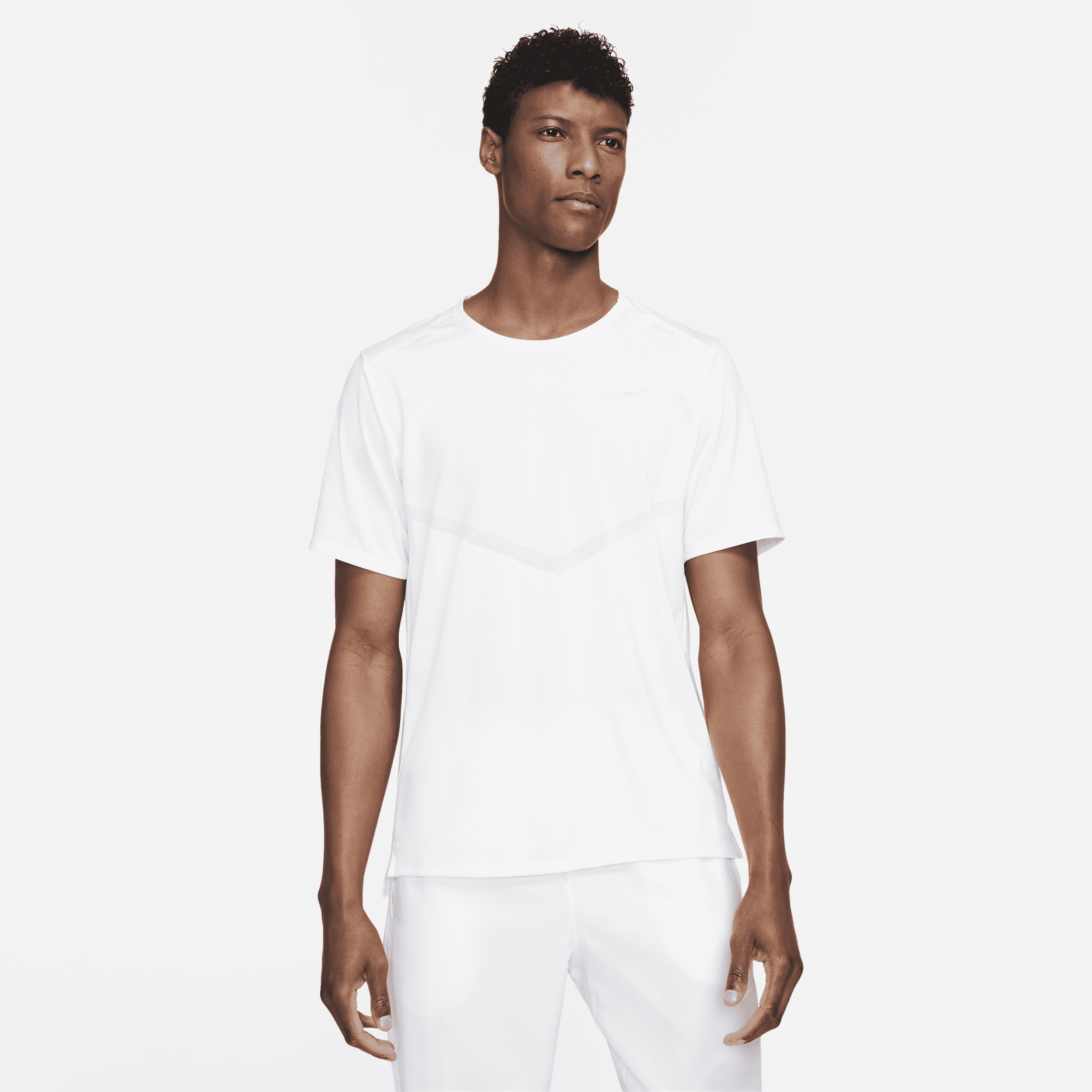 Maglia da running Dri-FIT a manica corta Nike Rise 365 – Uomo - Bianco