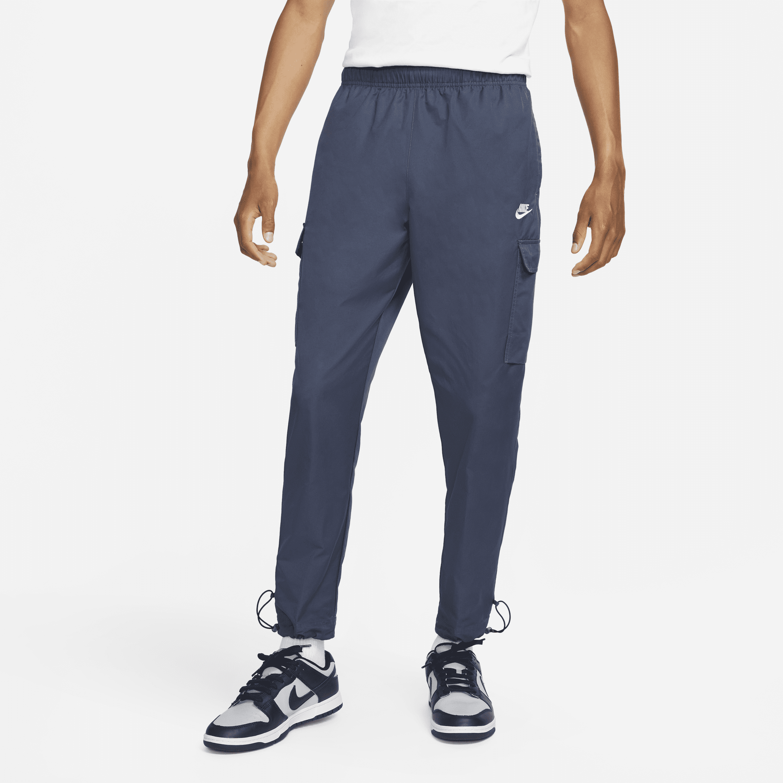 Vævede Nike Sportswear Repeat-bukser til mænd - blå