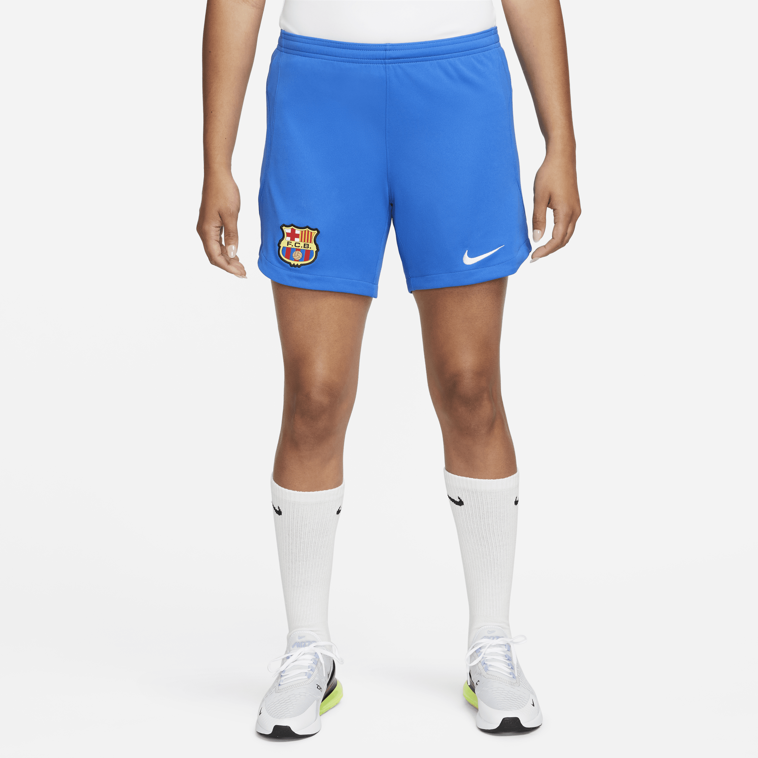 Shorts da calcio Nike Dri-FIT FC Barcelona 2023/24 Stadium da donna – Away - Blu
