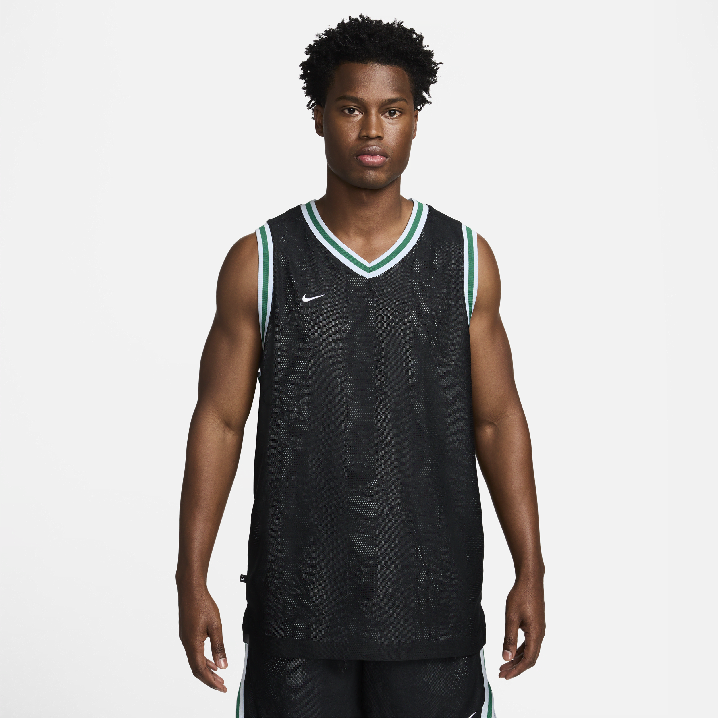 Nike Giannis Dri-FIT DNA-basketballtrøje til mænd - sort
