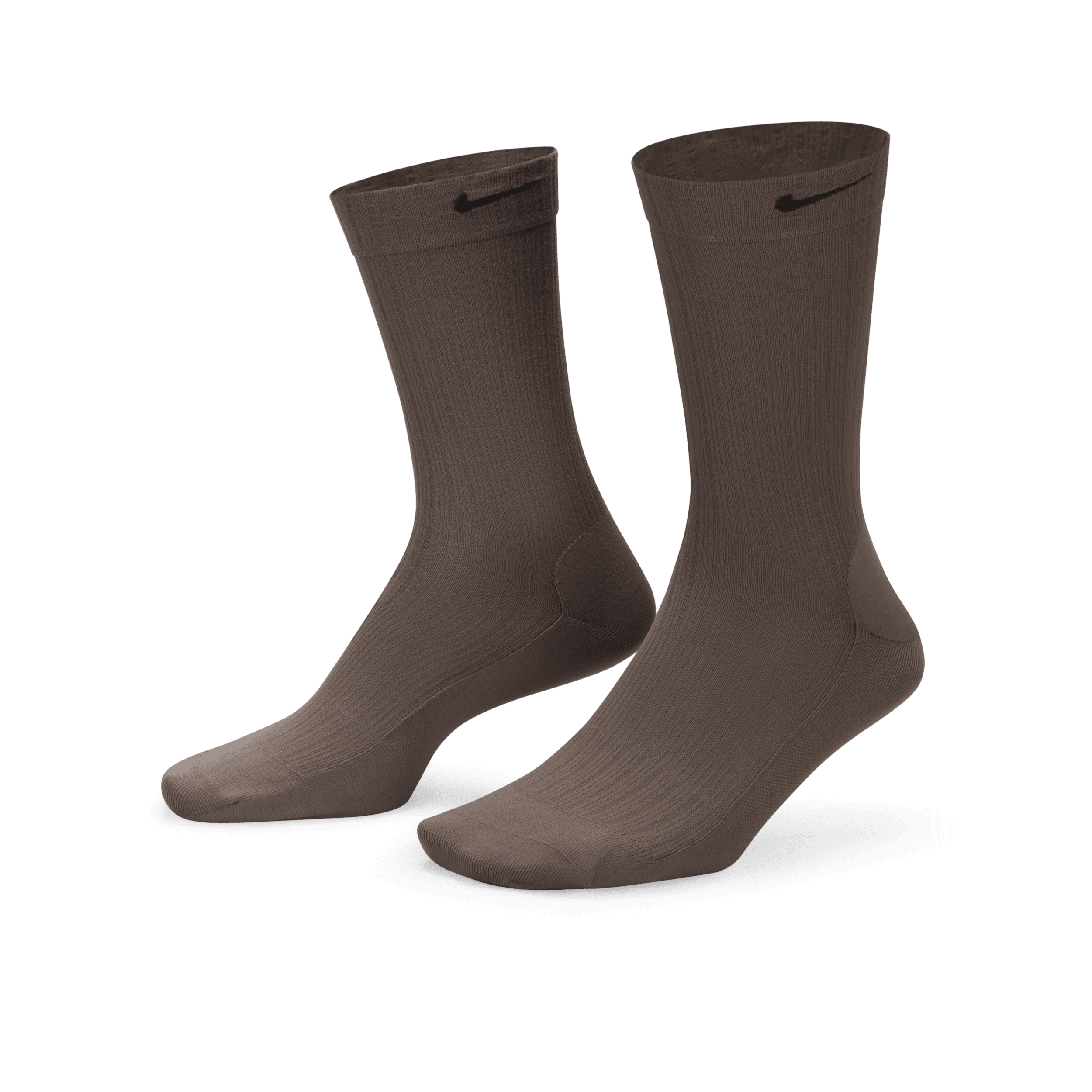 Nike Doorschijnende crew sokken voor dames (1 paar) - Bruin