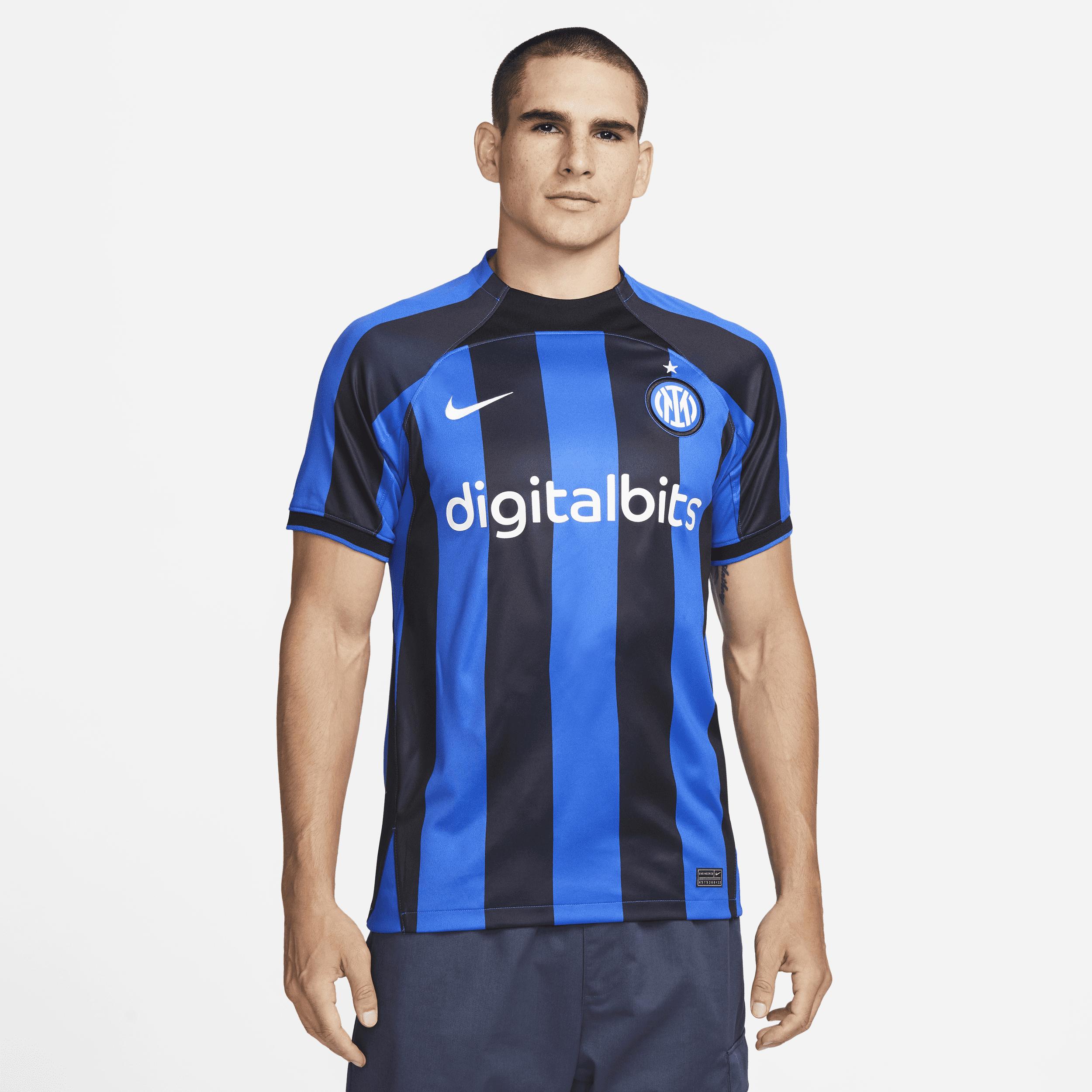 Inter Milan 2022/23 Stadium Thuis Nike voetbalshirt met Dri-FIT voor heren - Blauw