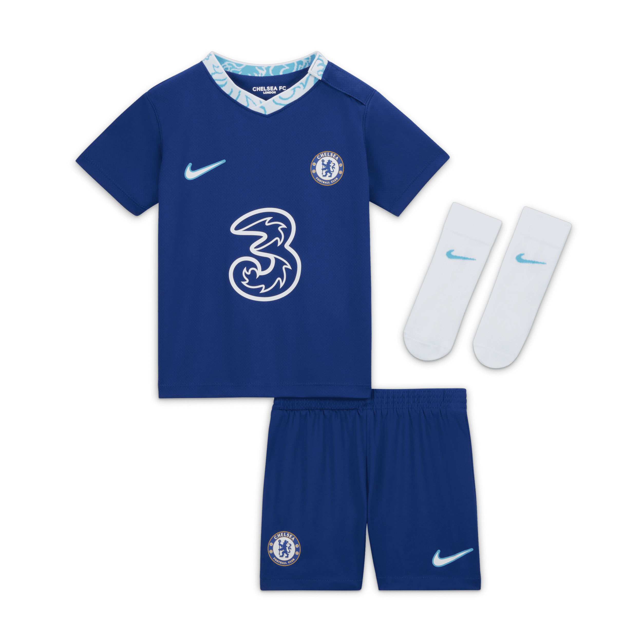 Nike Divisa da calcio Chelsea FC 2022/23 per bebè – Home - Blu