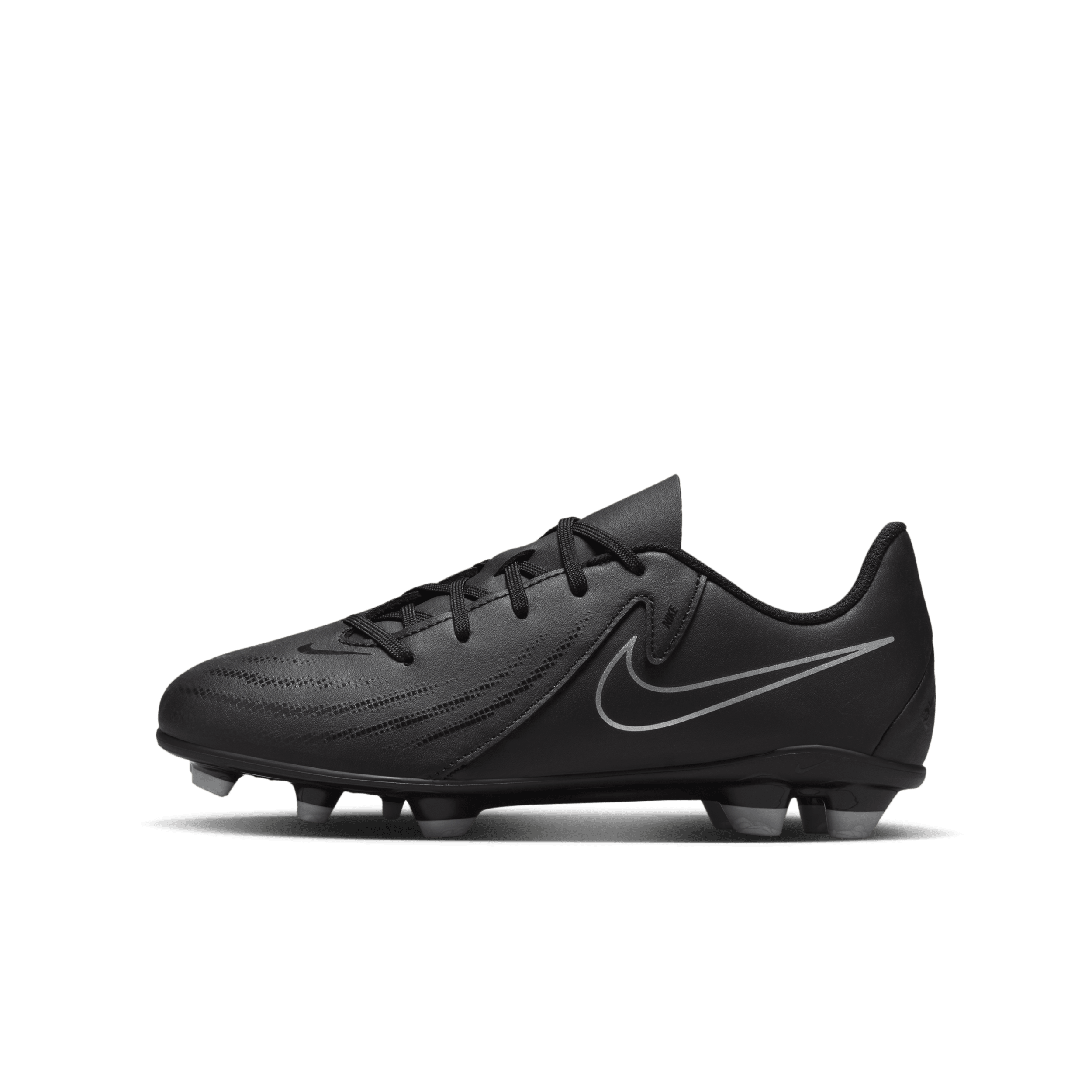 Nike Jr. Phantom GX 2 Club MG low-top voetbalschoenenen voor kleuters/kids (meerdere ondergronden) - Zwart