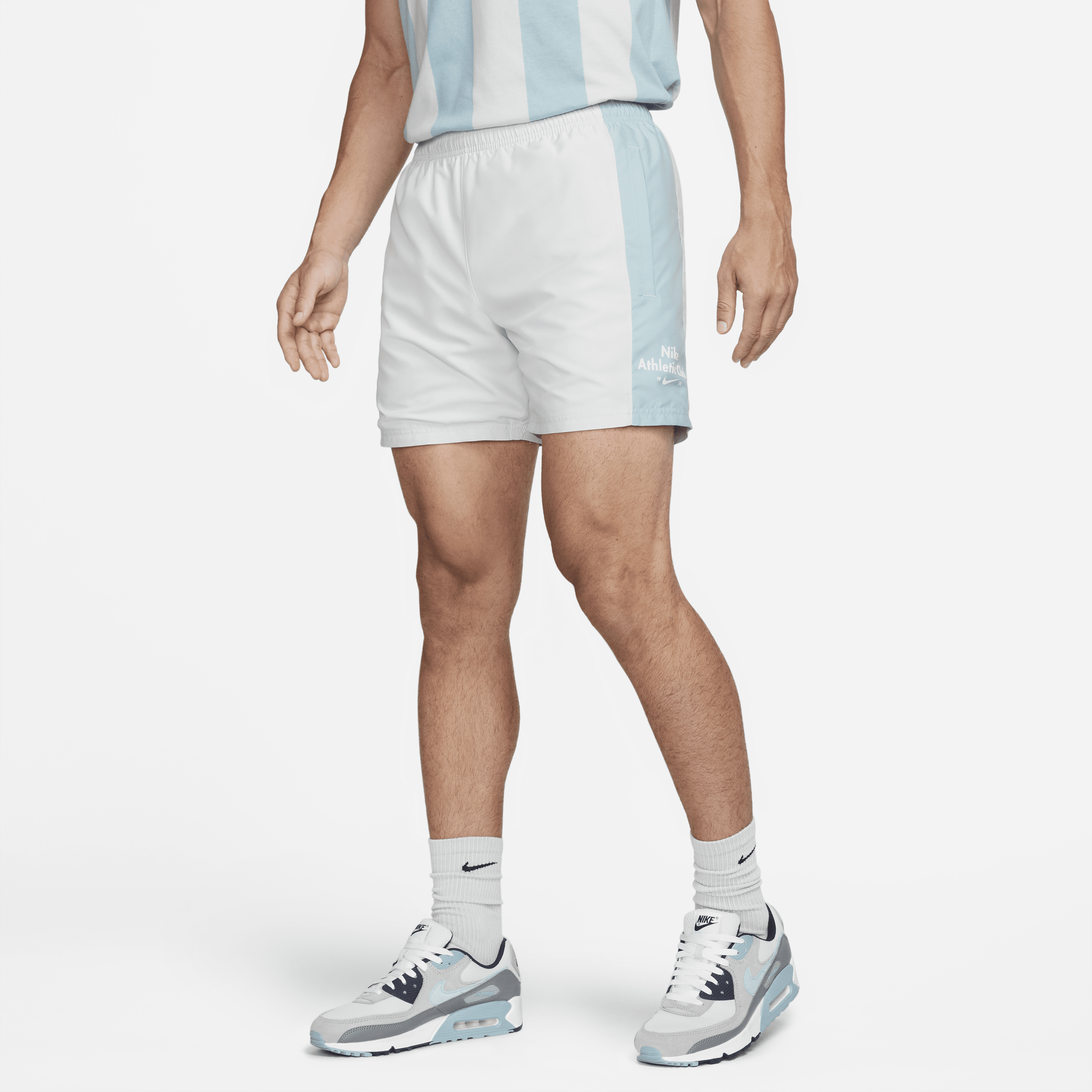 Vævede Nike Sportswear-shorts til mænd - grå
