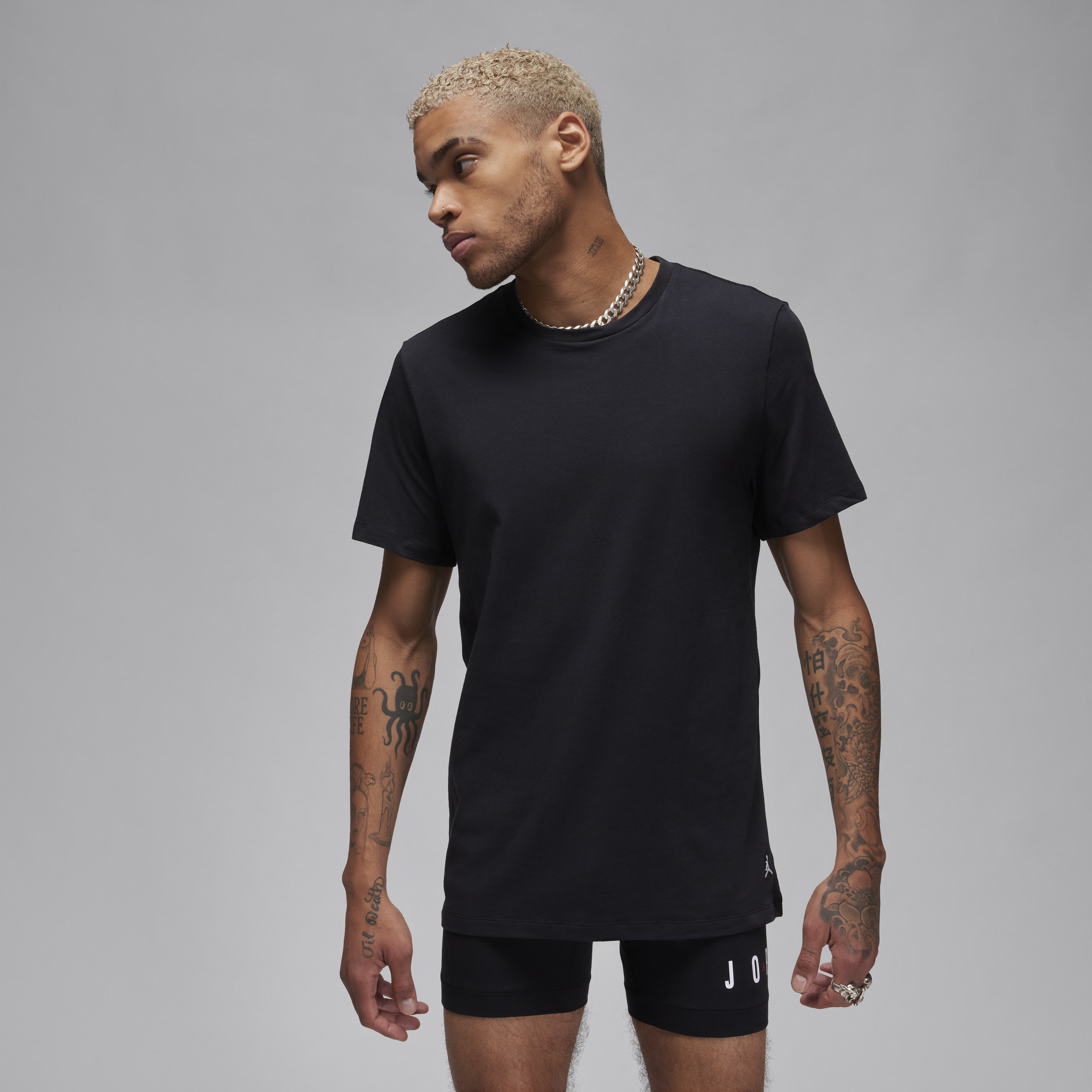 【ナイキ(NIKE)公式ストア】ジョーダン メンズ フライト ベース Tシャツ (2枚セット) HF1881-011 ブラック 【ナイキ(NIKE)公式ストア】ジョーダン メンズ フライト ベース Tシャツ (2枚セット) HF1881-011 ブラック