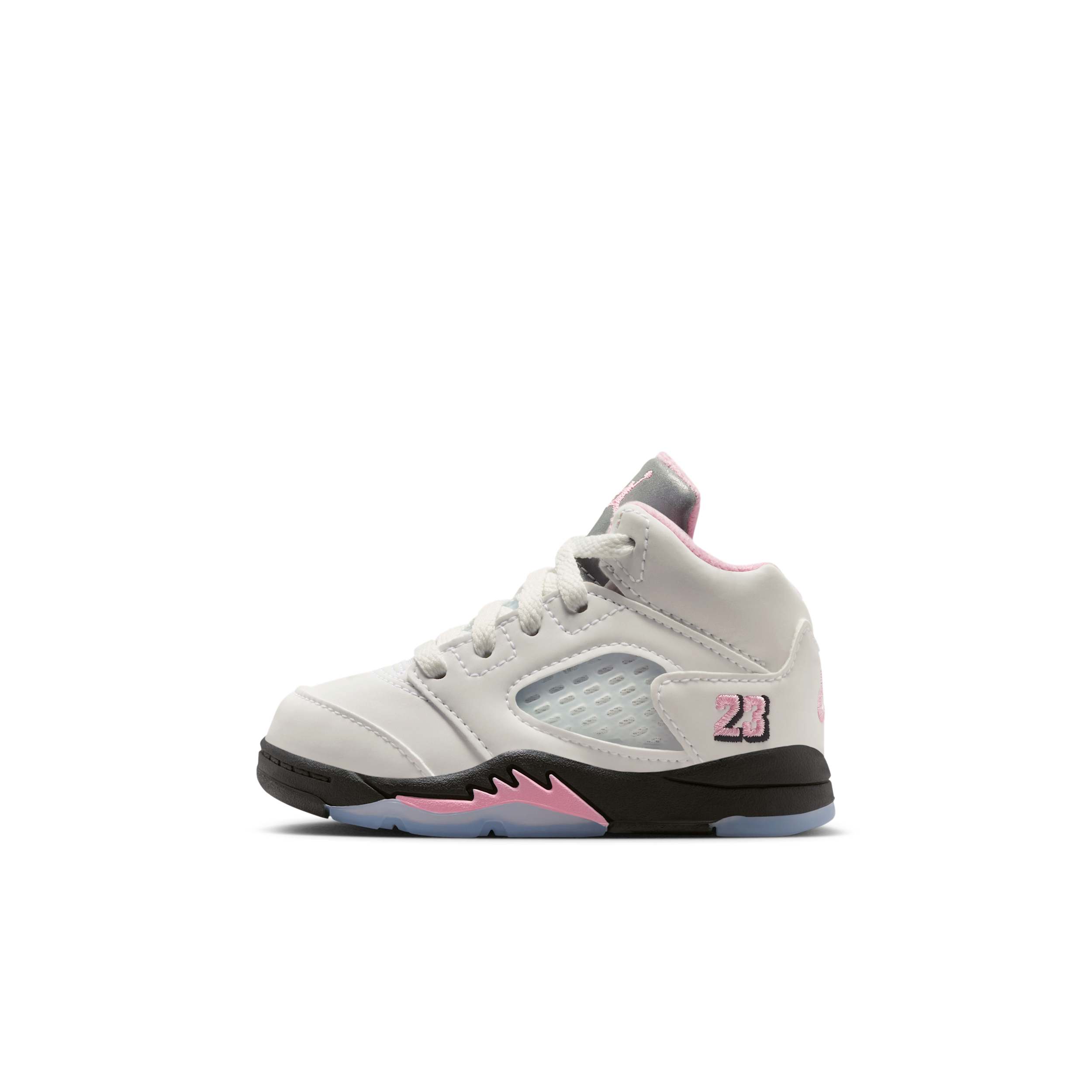 【ナイキ(NIKE)公式ストア】ジョーダン 5 レトロ "Medium Soft Pink" ベビーシューズ HQ7981-102 ホワイト 【ナイキ(NIKE)公式ストア】ジョーダン 5 レトロ "Medium Soft Pink" ベビーシューズ HQ7981-102 ホワイト