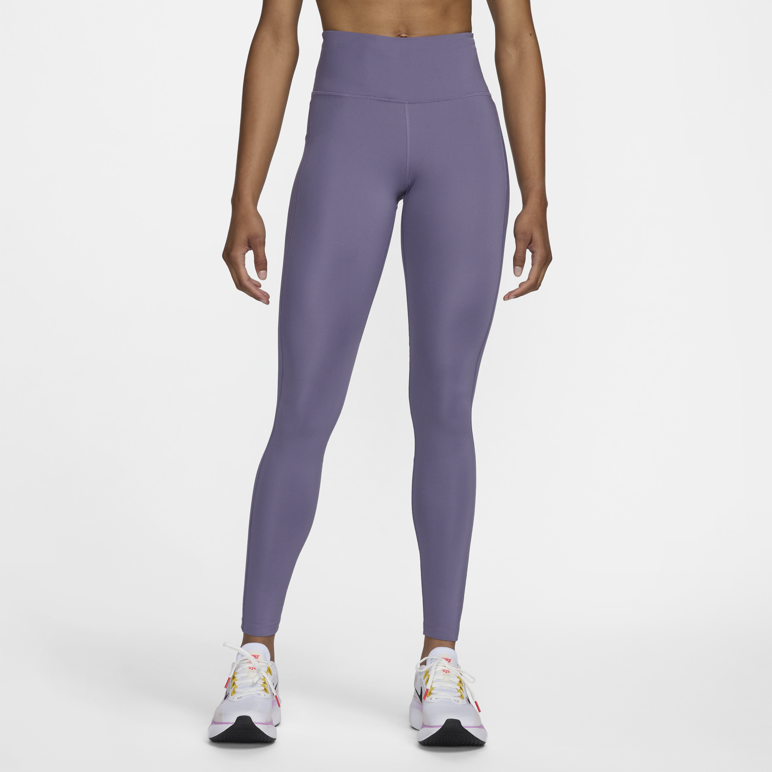 Nike Epic Fast-løbeleggings med mellemhøj talje og lomme til kvinder - lilla