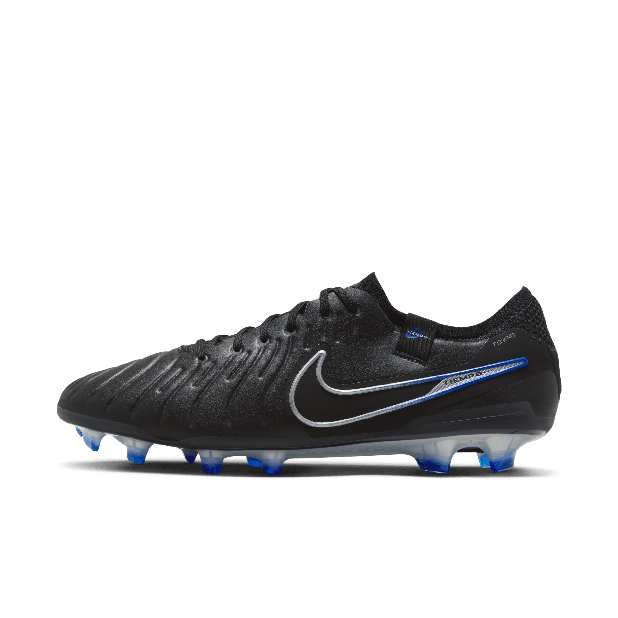 Nike Tiempo Legend 10 Elite low top voetbalschoenen (stevige ondergrond) - Zwart