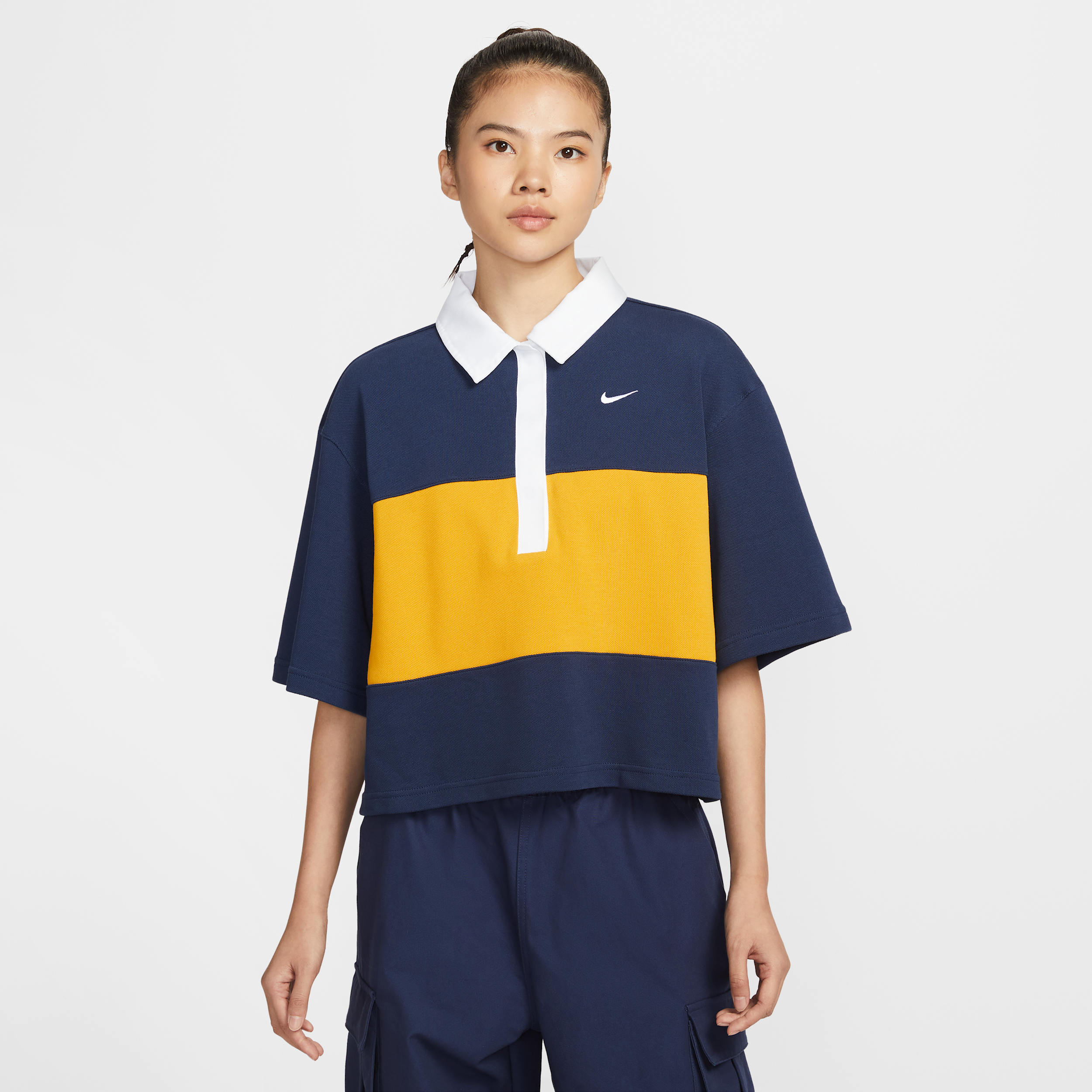 【ナイキ(NIKE)公式ストア】ナイキ スポーツウェア ウィメンズ オーバーサイズド ショートスリーブ ポロ トップ IB2154-410 ブルー 【ナイキ(NIKE)公式ストア】ナイキ スポーツウェア ウィメンズ オーバーサイズド ショートスリーブ ポロ トップ IB2154-410 ブルー
