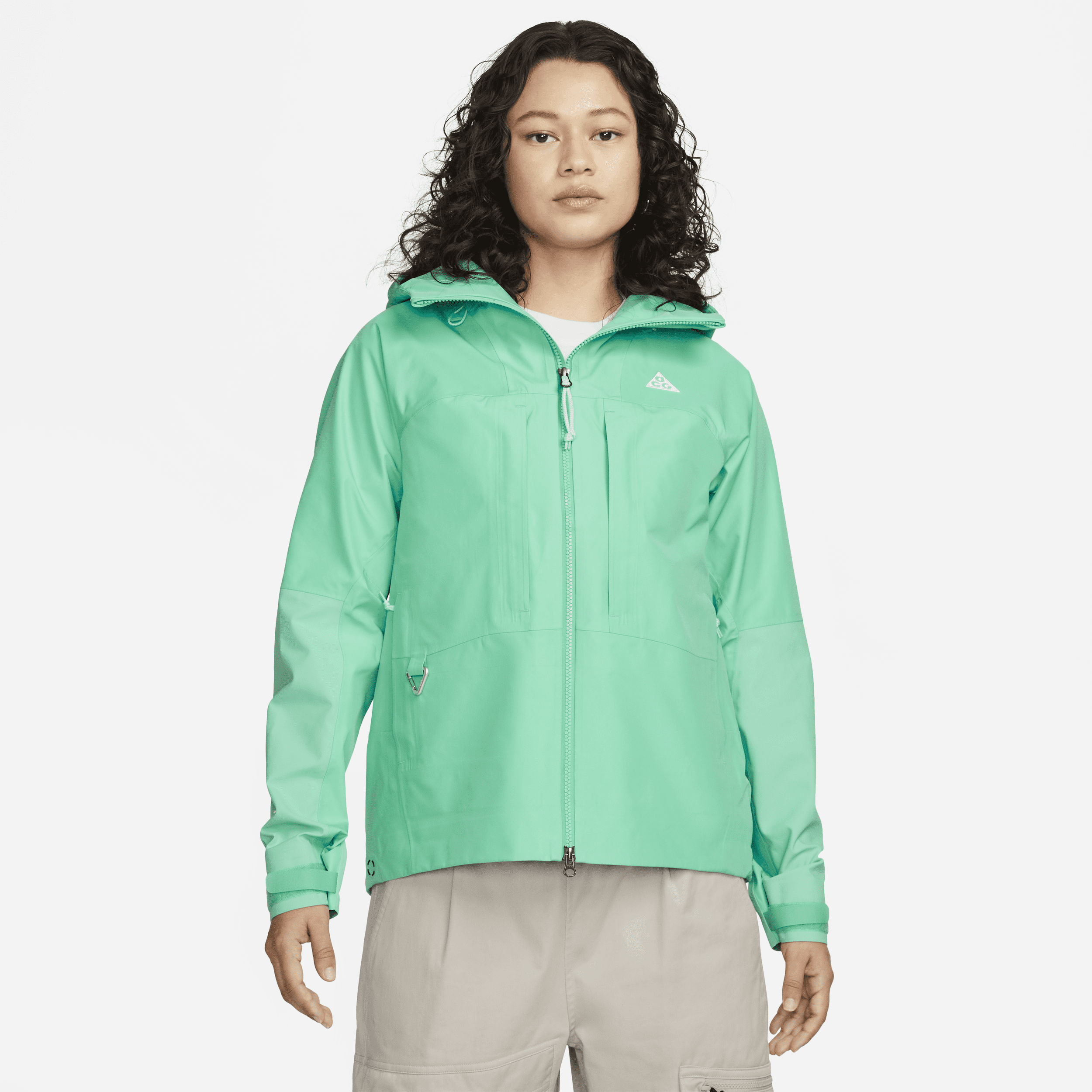 Nike ACG 'Misery Ridge' GORE-TEX Storm-FIT ADV licht waterdicht jack met ruimvallende pasvorm voor dames - Groen