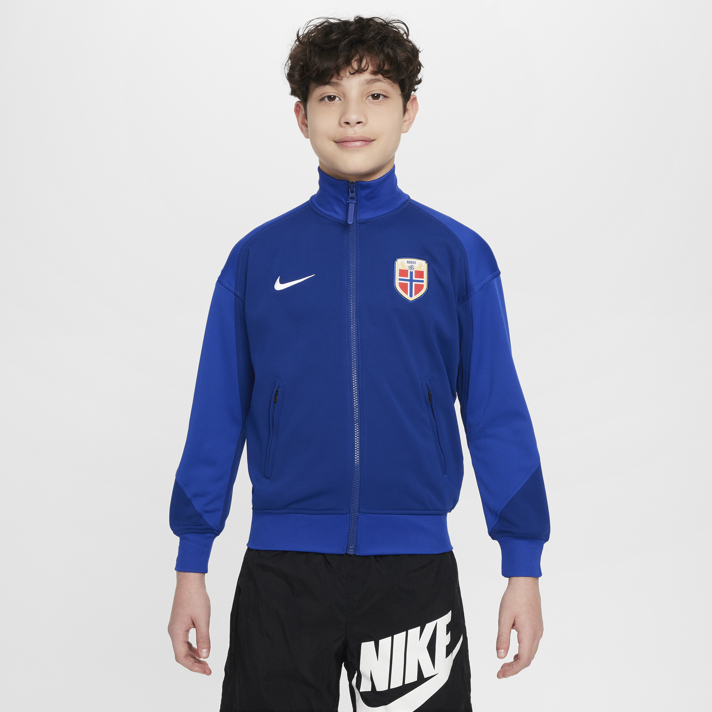 Noorwegen Academy Pro Nike voetbaljack met Dri-FIT voor kids - Blauw