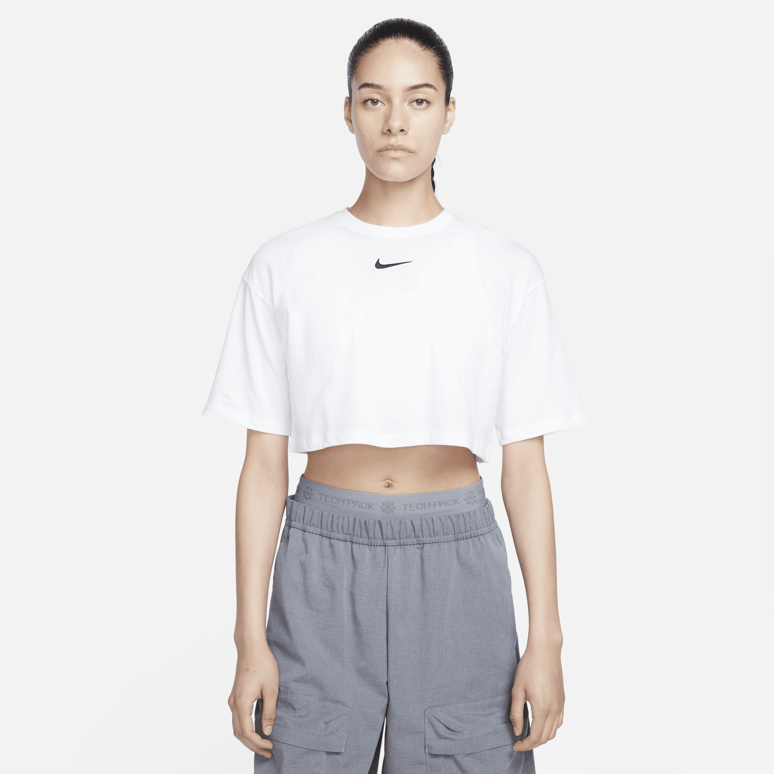 Kort Nike Sportswear-T-shirt til kvinder - hvid