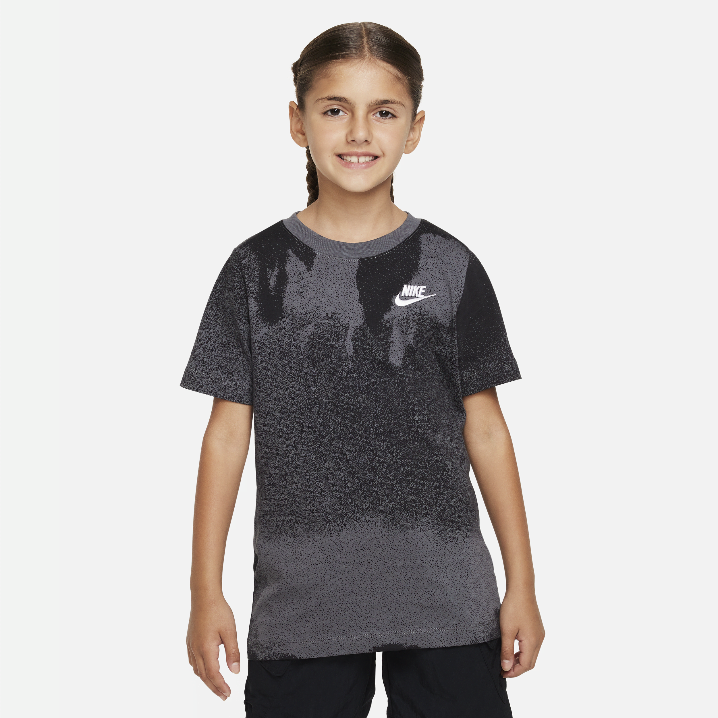 Nike Sportswear-T-shirt til større børn - grå