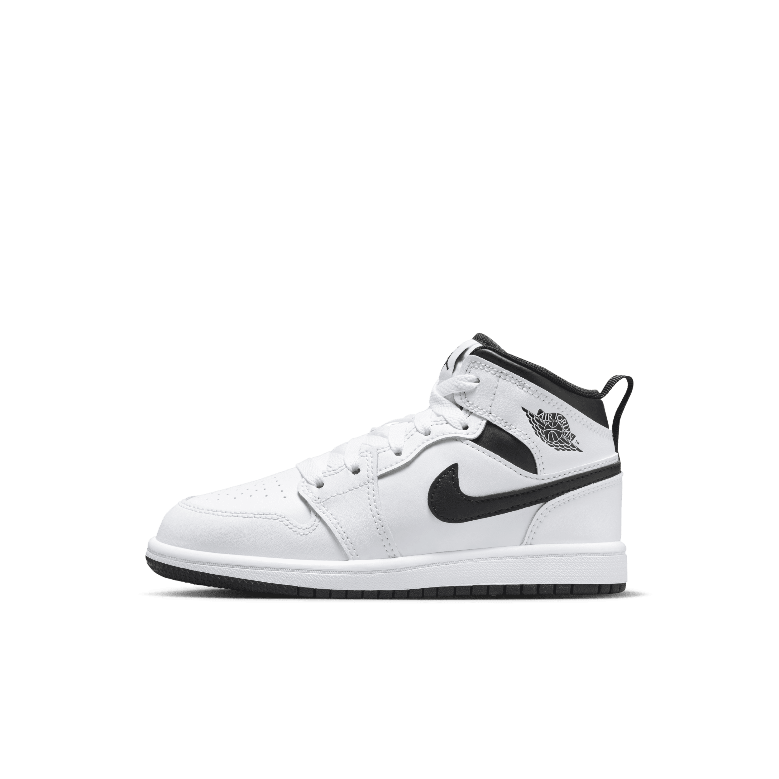 Jordan 1 Mid-sko til mindre børn - hvid