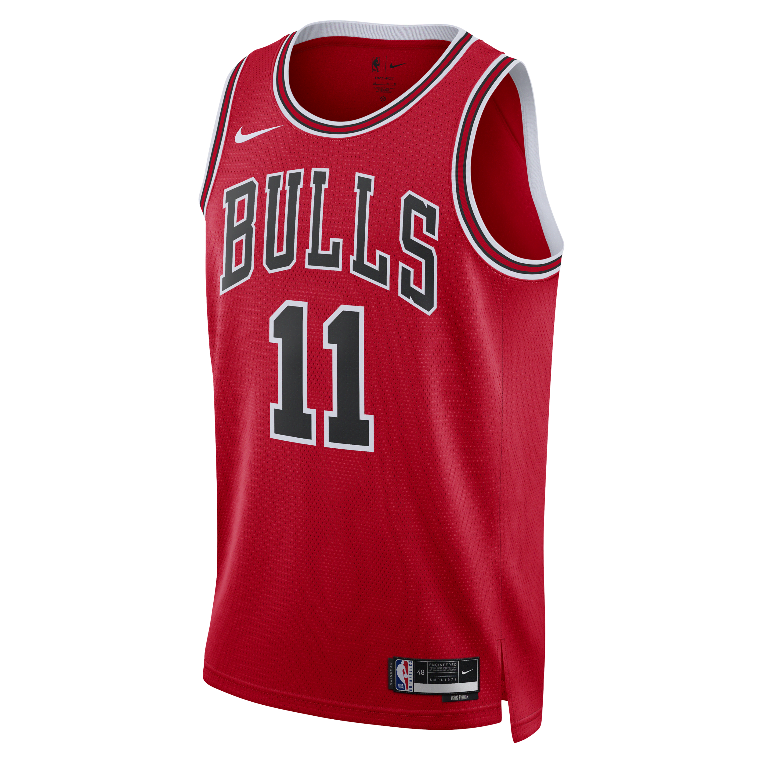 Chicago Bulls Icon Edition 2022/23 Nike Dri-FIT NBA Swingman-trøje til mænd - rød