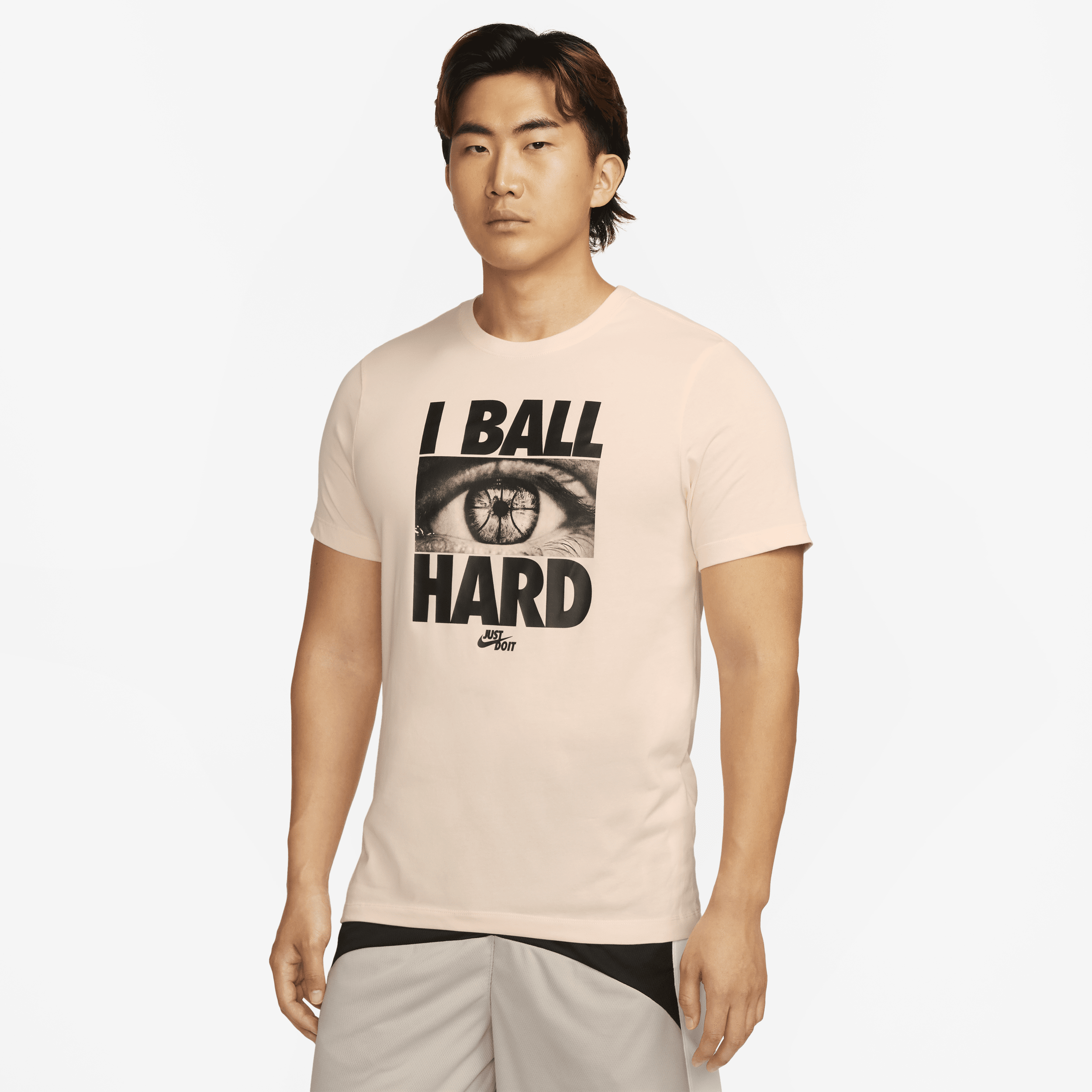 Nike Dri-FIT-basketball-T-shirt til mænd - brun