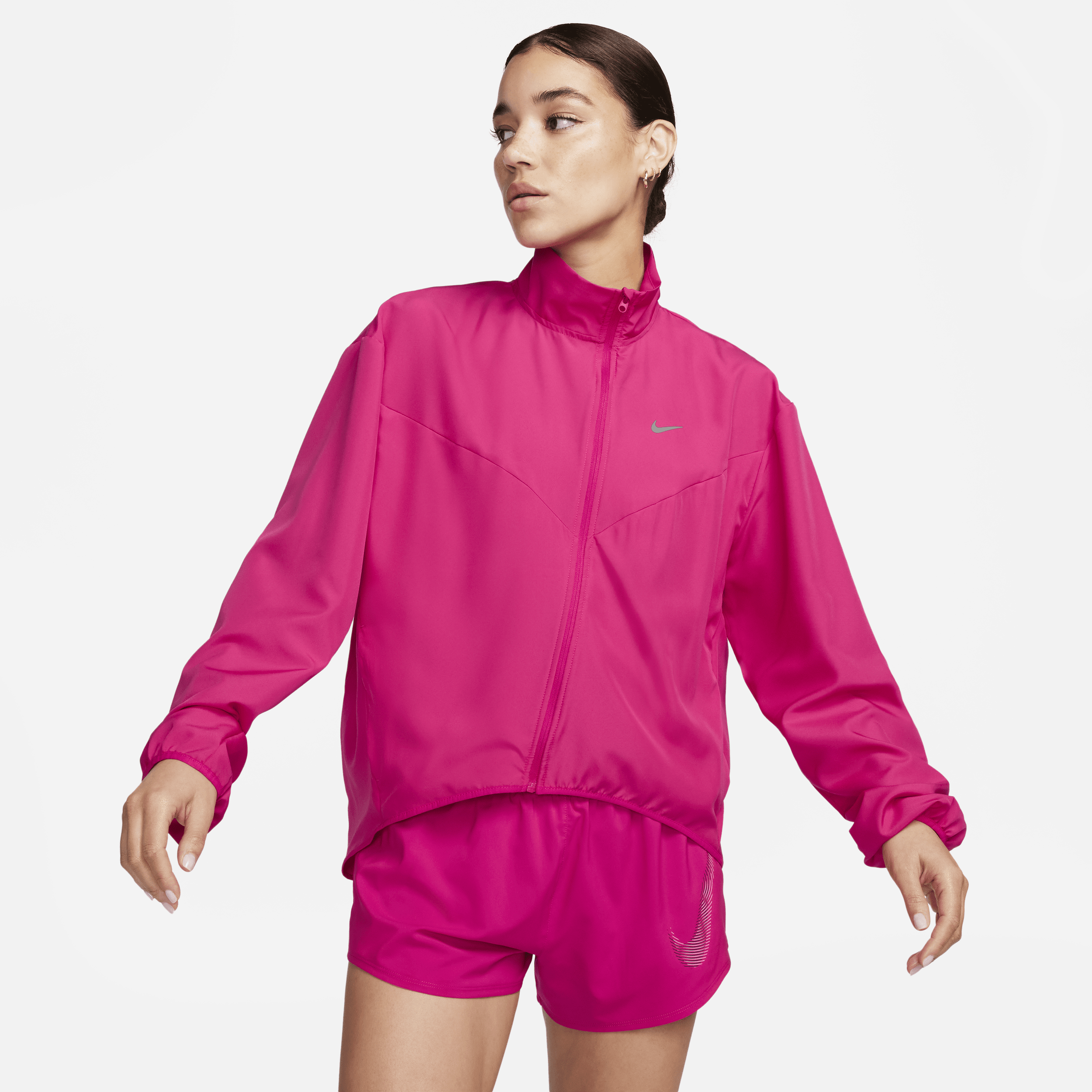 Nike Dri-FIT Swoosh-løbejakke til kvinder - Pink