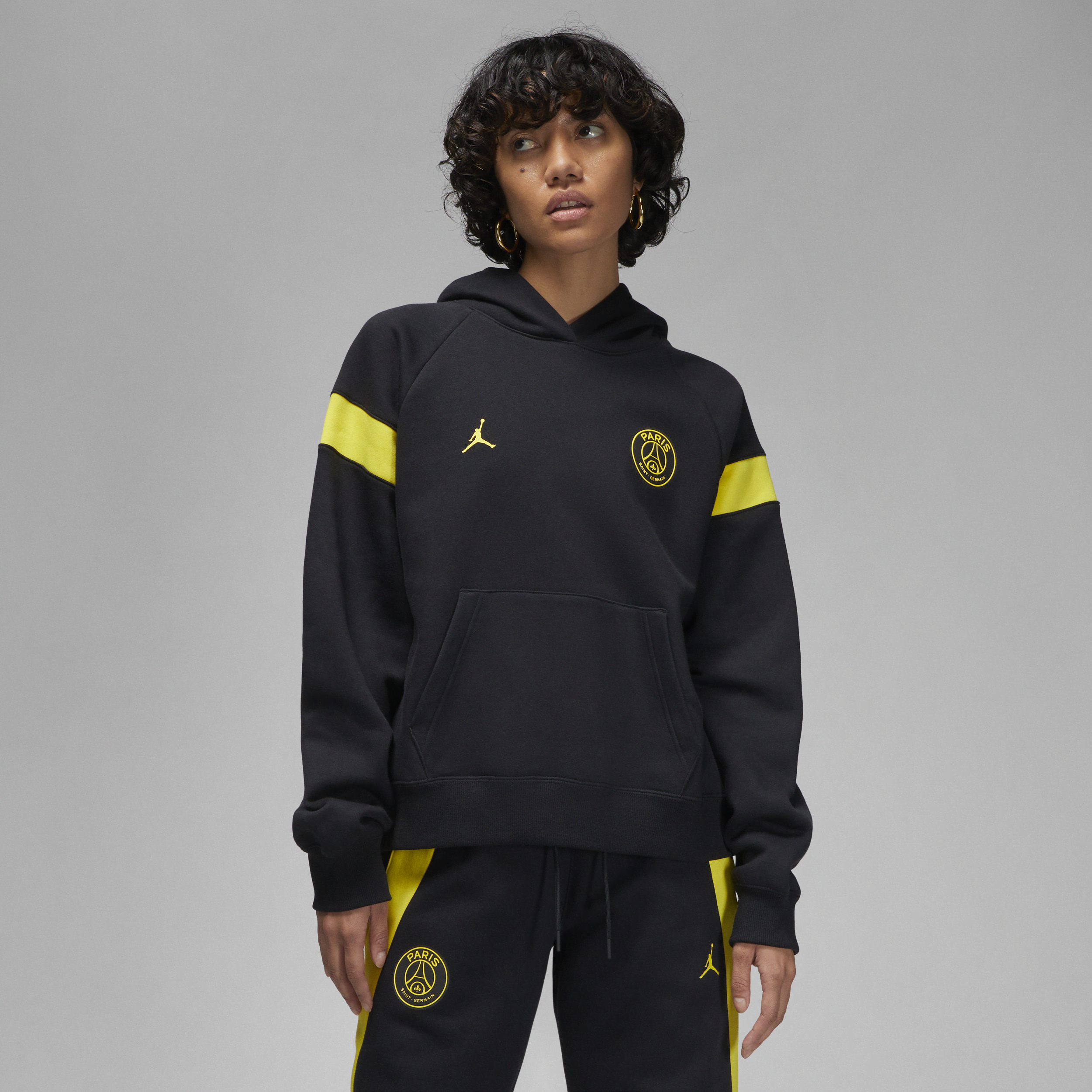Nike Paris Saint-Germain-hættetrøje til kvinder - sort