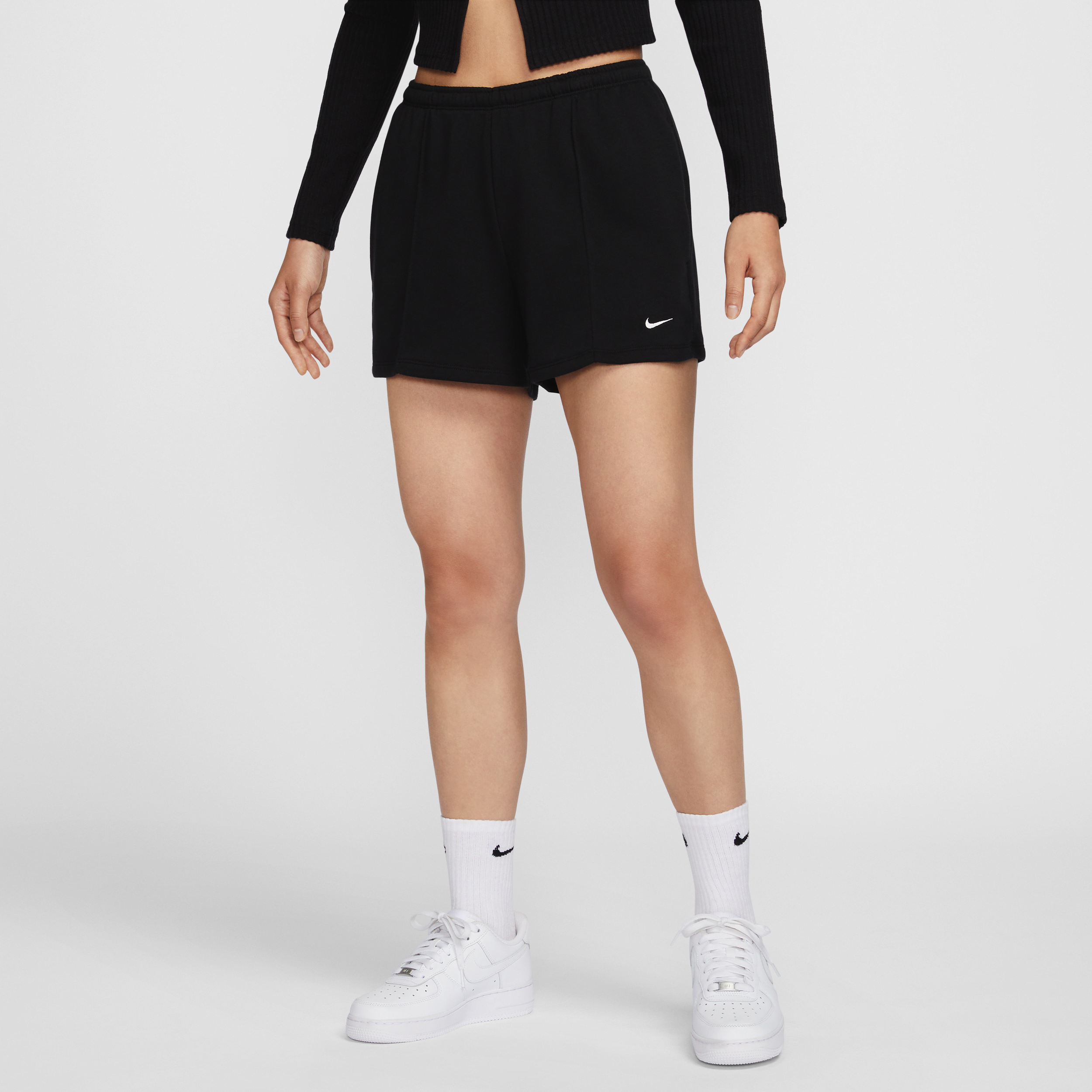 【ナイキ(NIKE)公式ストア】ナイキ スポーツウェア チル テリー ウィメンズ ミッドライズ 10cm フレンチ テリー ショートパンツ HF6941-010 ブラック 【ナイキ(NIKE)公式ストア】ナイキ スポーツウェア チル テリー ウィメンズ ミッドライズ 10cm フレンチ テリー ショートパンツ HF6941-010 ブラック