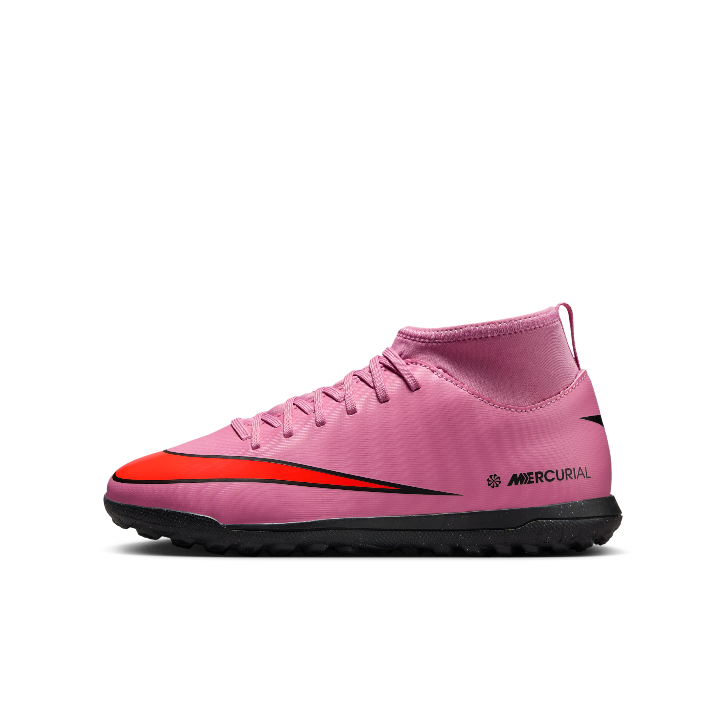 Scarpa da calcio a taglio alto TF Nike Jr. Mercurial Superfly 10 Club – Bambino/a e ragazzo/a - Rosa