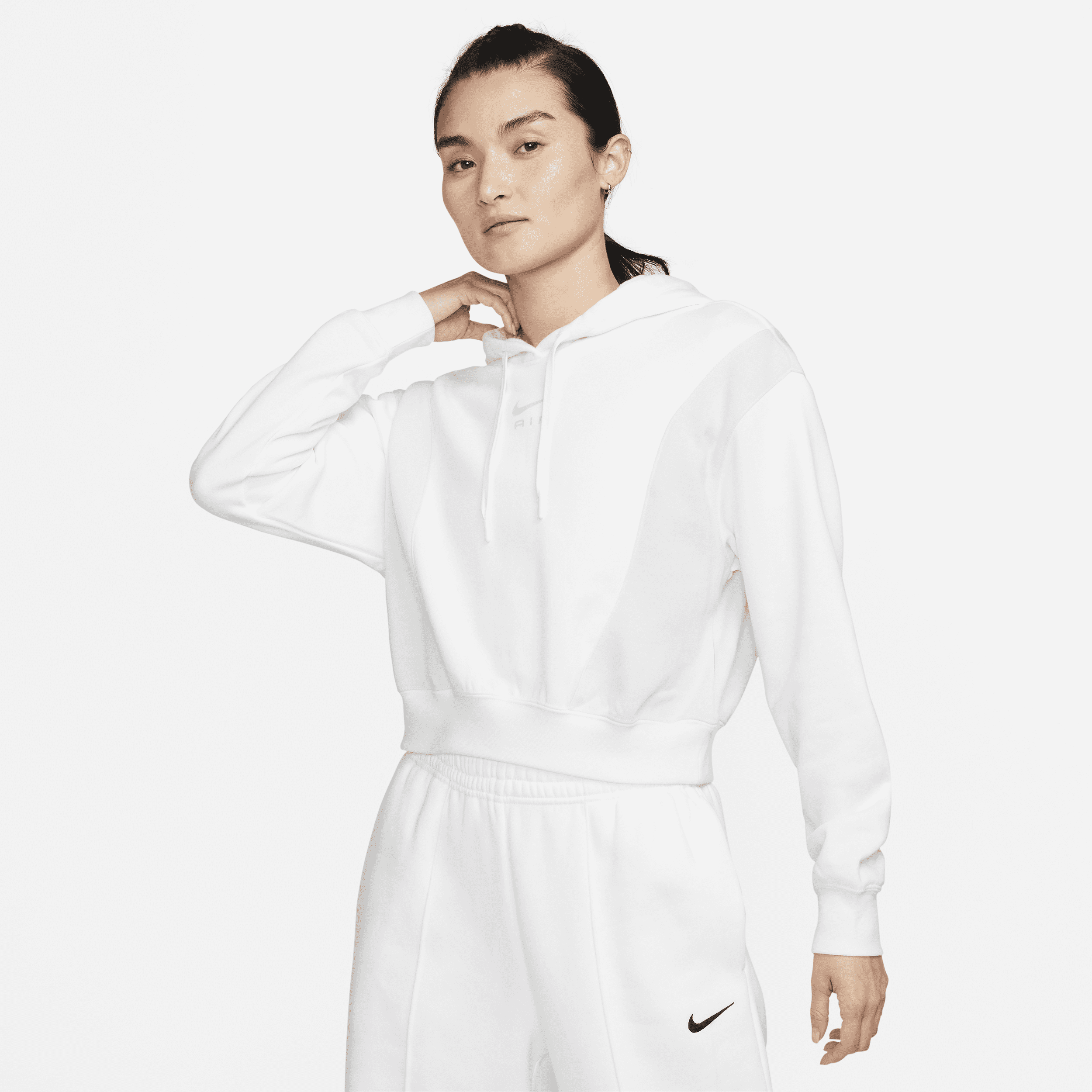【ナイキ(NIKE)公式ストア】ナイキ エア ウィメンズ オーバーサイズド クロップ フリース パーカー DV8049-121 ホワイト 【ナイキ(NIKE)公式ストア】ナイキ エア ウィメンズ オーバーサイズド クロップ フリース パーカー DV8049-121 ホワイト
