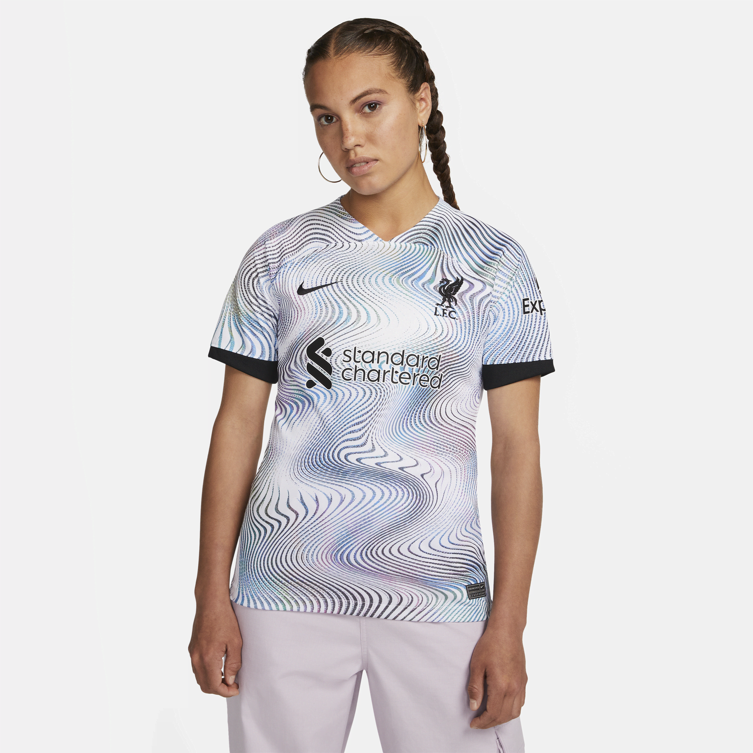 Segunda equipación Stadium Liverpool FC 2022/23 Camiseta de fútbol Nike Dri-FIT - Mujer - Blanco
