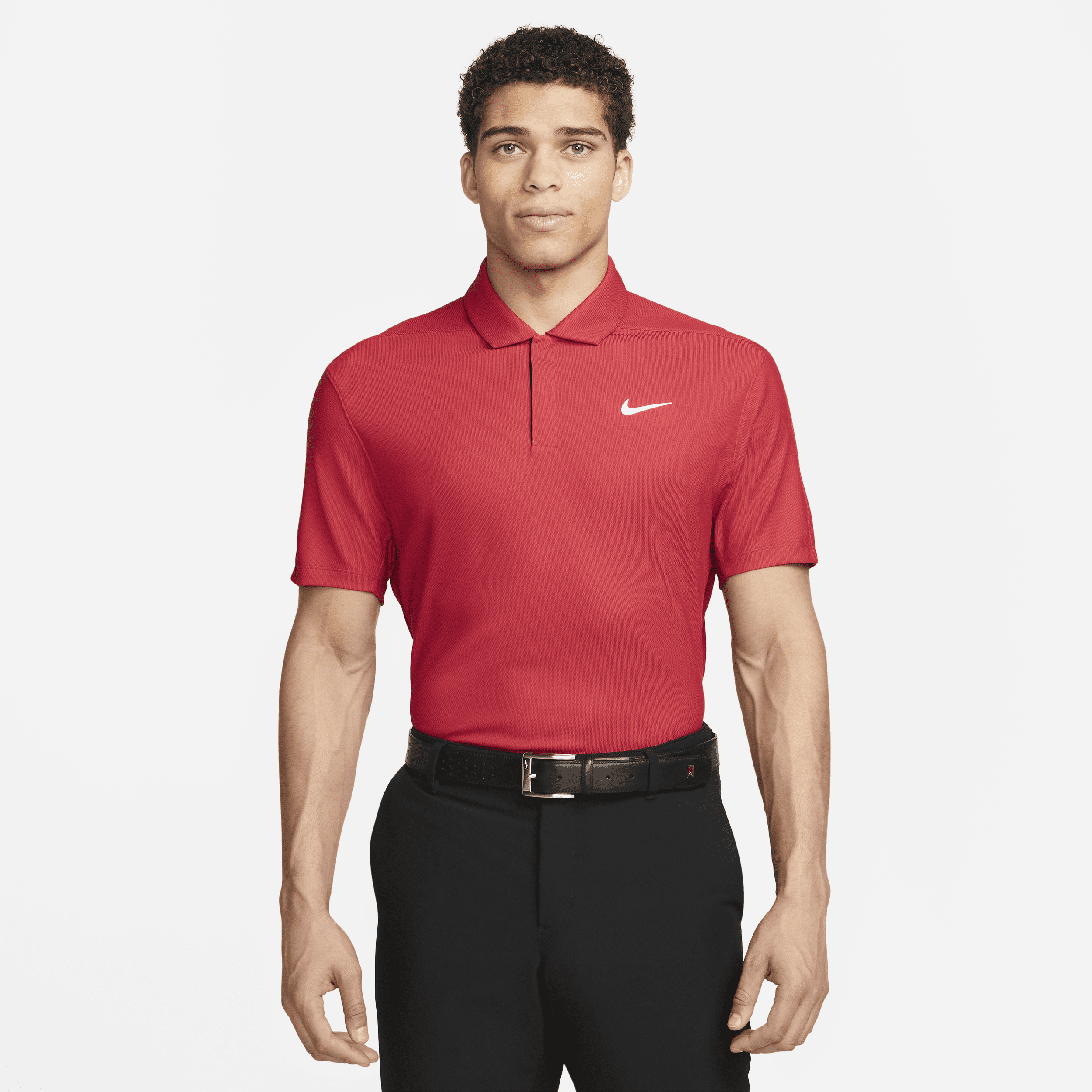 Nike Dri-FIT Tiger Woods-golfpolo til mænd - rød