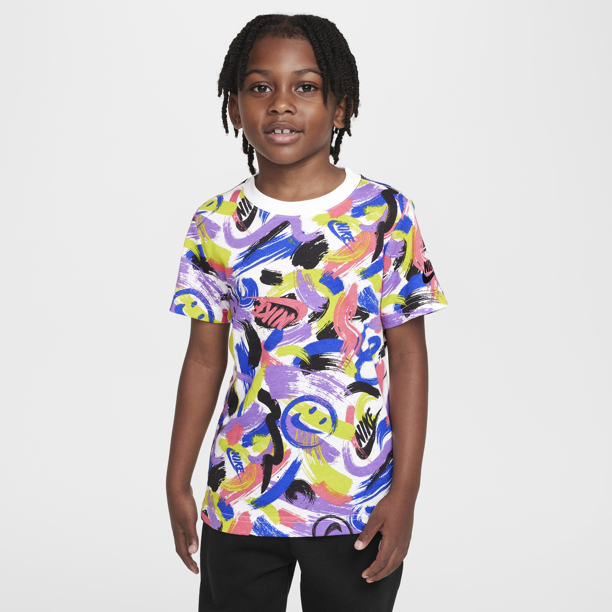【ナイキ(NIKE)公式ストア】ナイキ "Express Yourself" リトルキッズ プリント Tシャツ HQ7905-100 ホワイト 【ナイキ(NIKE)公式ストア】ナイキ "Express Yourself" リトルキッズ プリント Tシャツ HQ7905-100 ホワイト