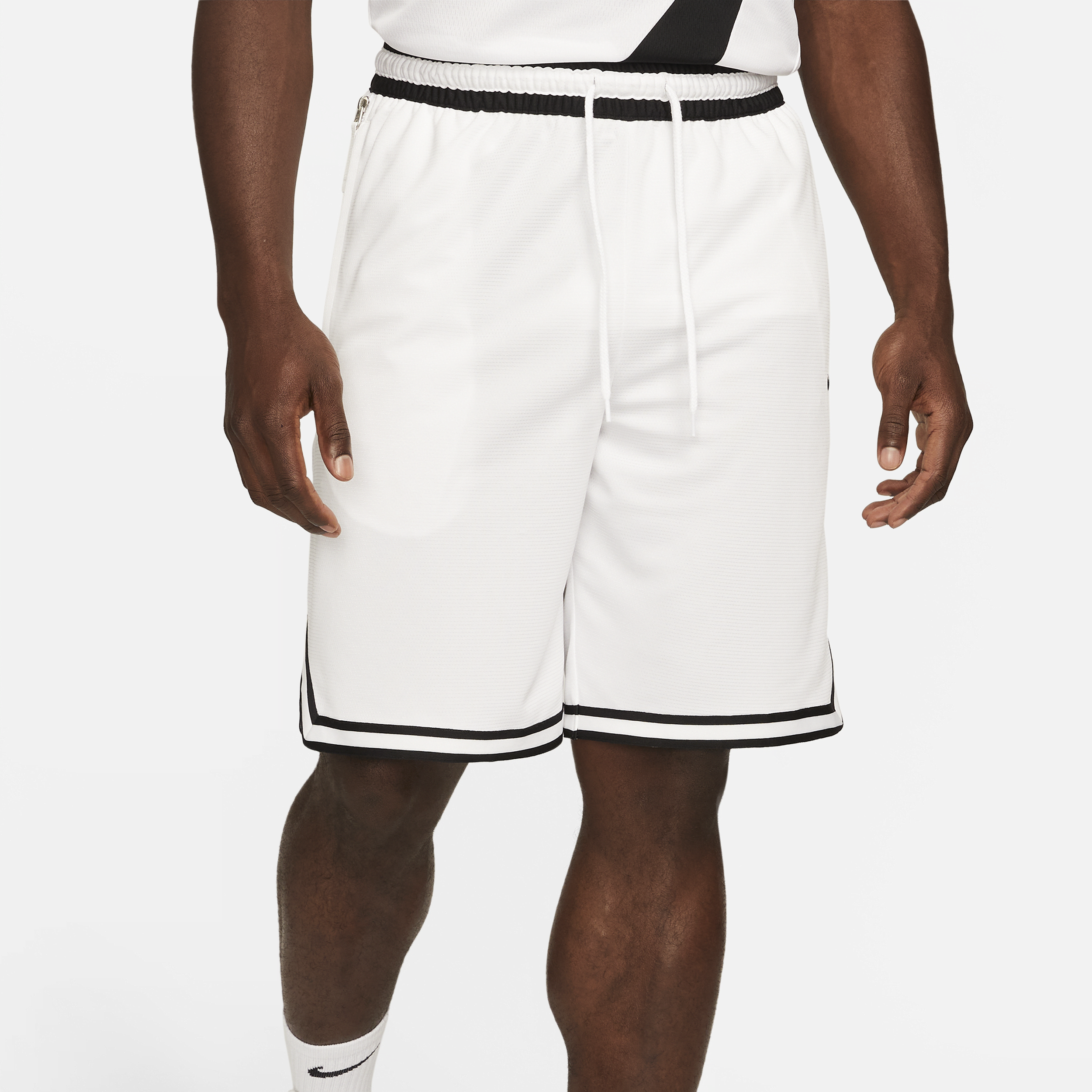Nike Dri-FIT DNA Basketbalshorts voor heren (25 cm) - Wit