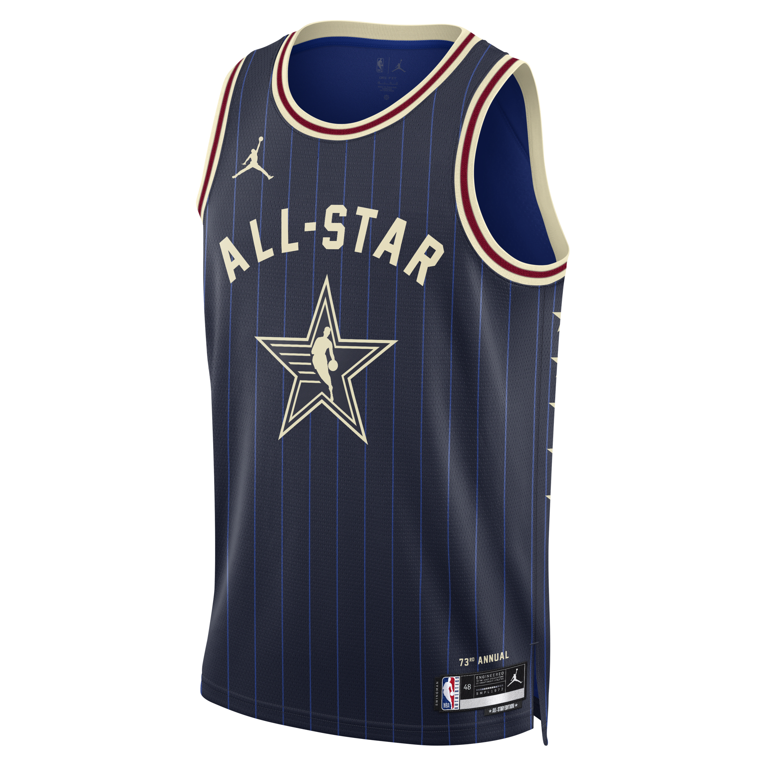 Nike 2024 All-Star Weekend Swingman Jordan NBA-jersey met Dri-FIT - Blauw