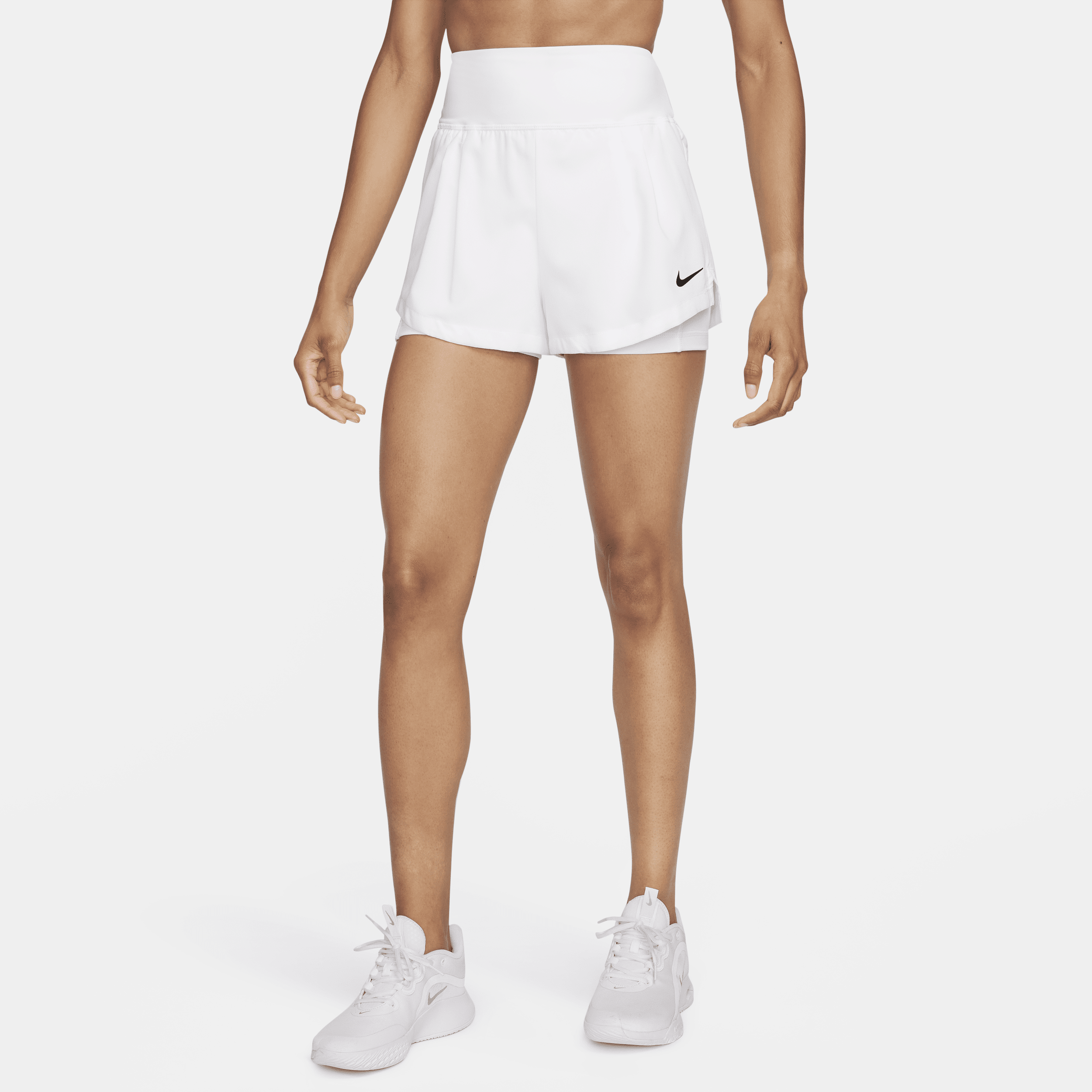 NikeCourt Advantage Pantalón corto de tenis Dri-FIT - Mujer - Blanco