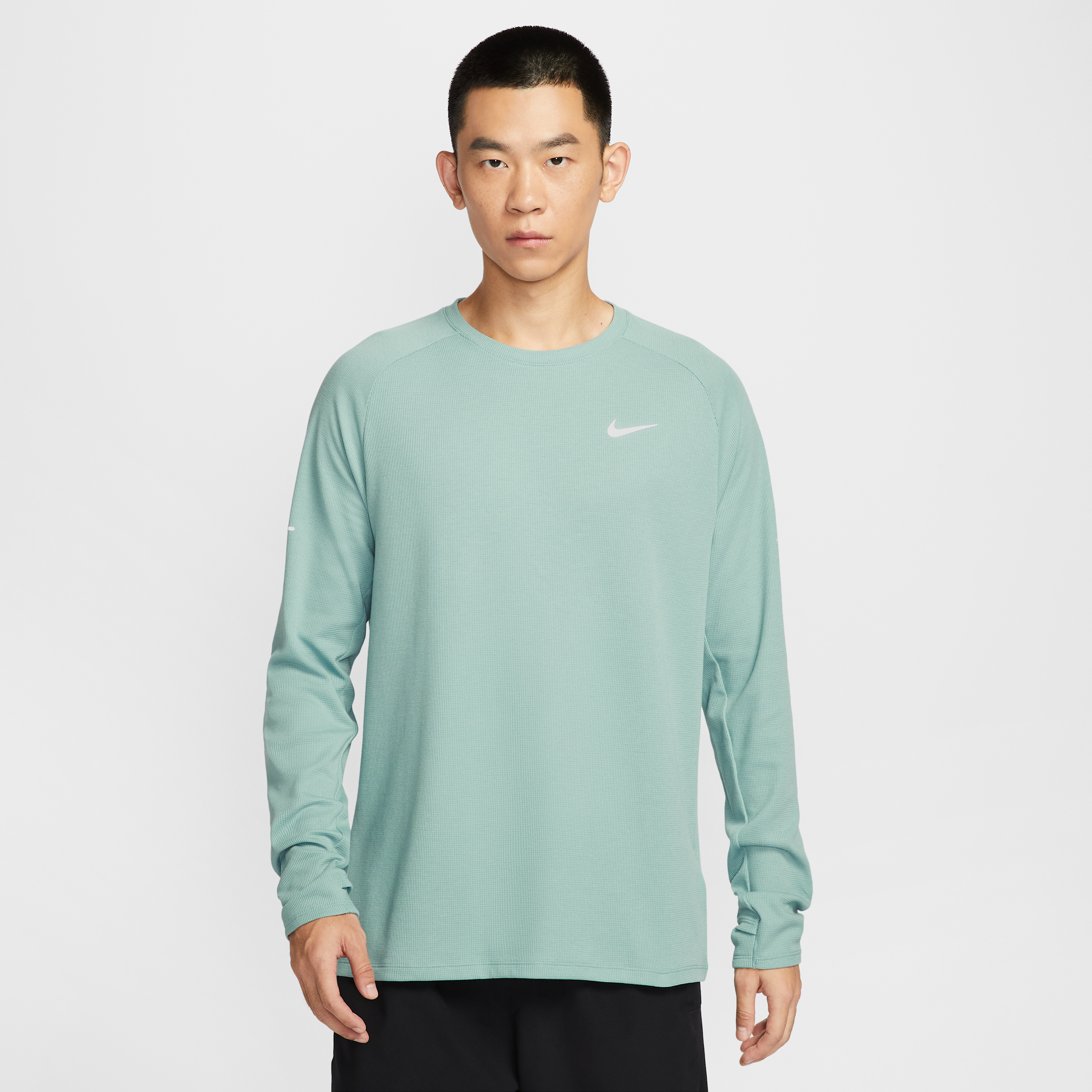 【ナイキ（NIKE）公式ストア】ナイキ ストライド メンズ Dri-FIT ランニング ワッフル クルー HV2706-017 グリーン