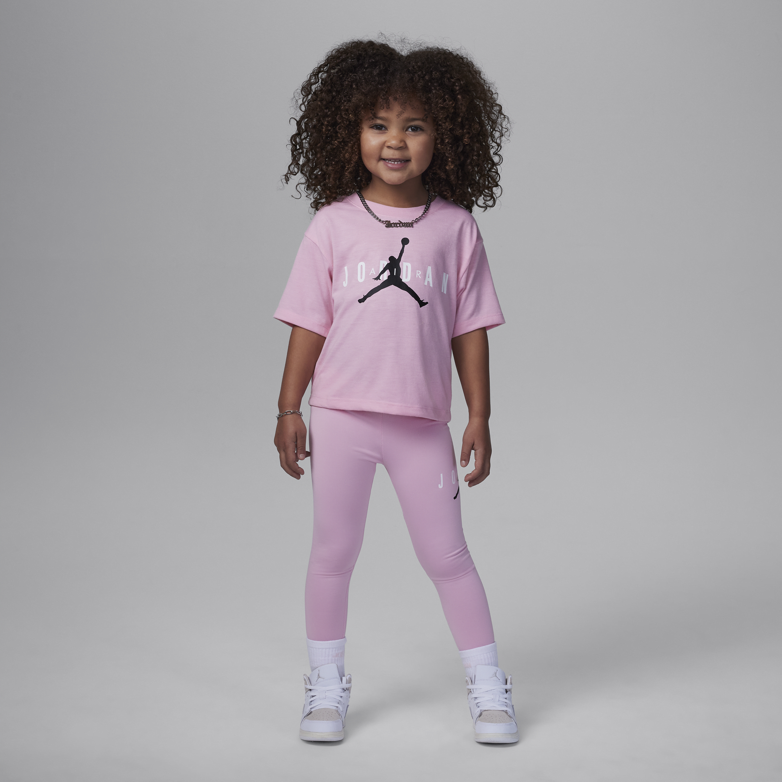 Nike Sæt med bæredygtige Jordan-leggings til mindre børn - Pink