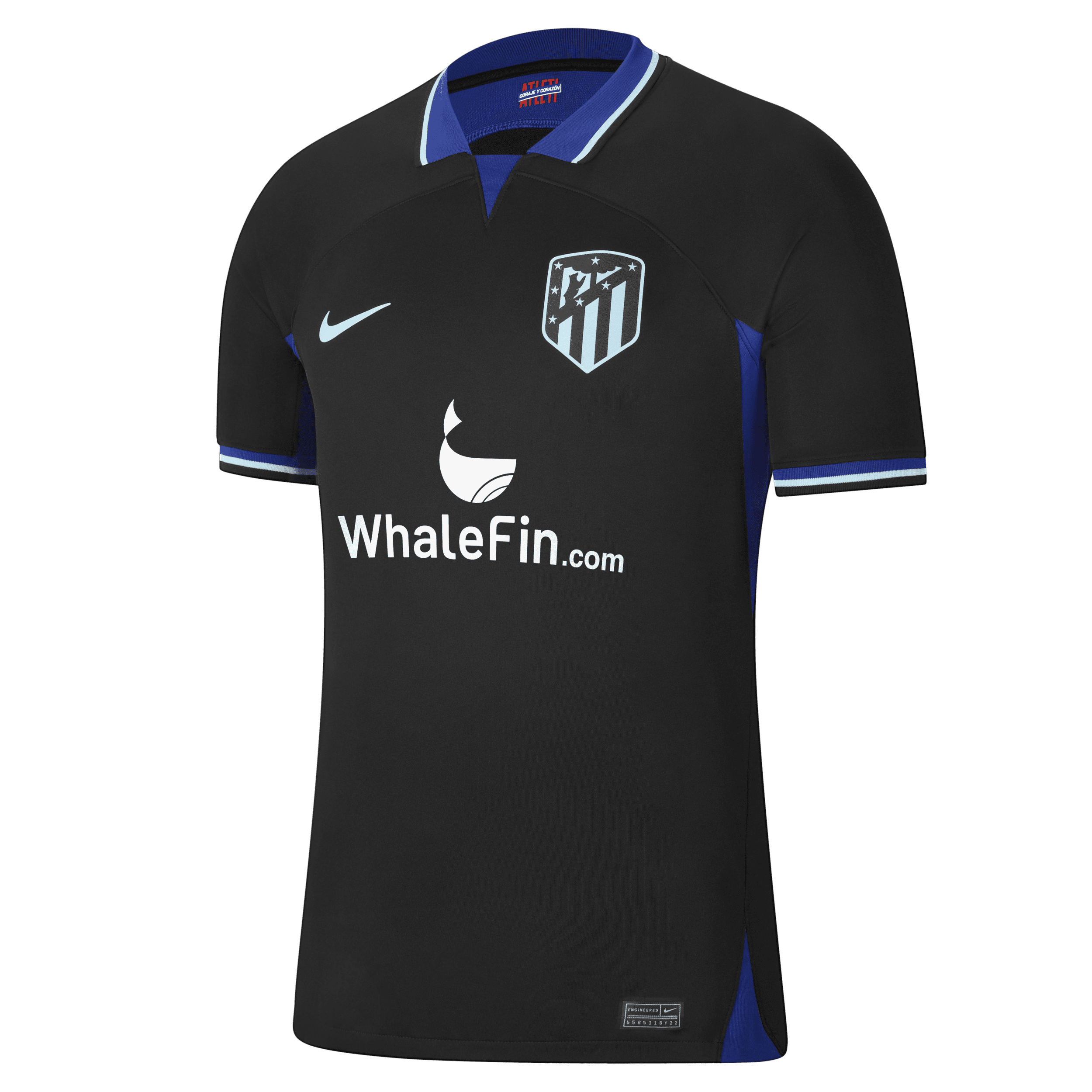 Atlético de Madrid 2022/23 Stadium Uit Nike voetbalshirt met Dri-FIT voor heren - Zwart