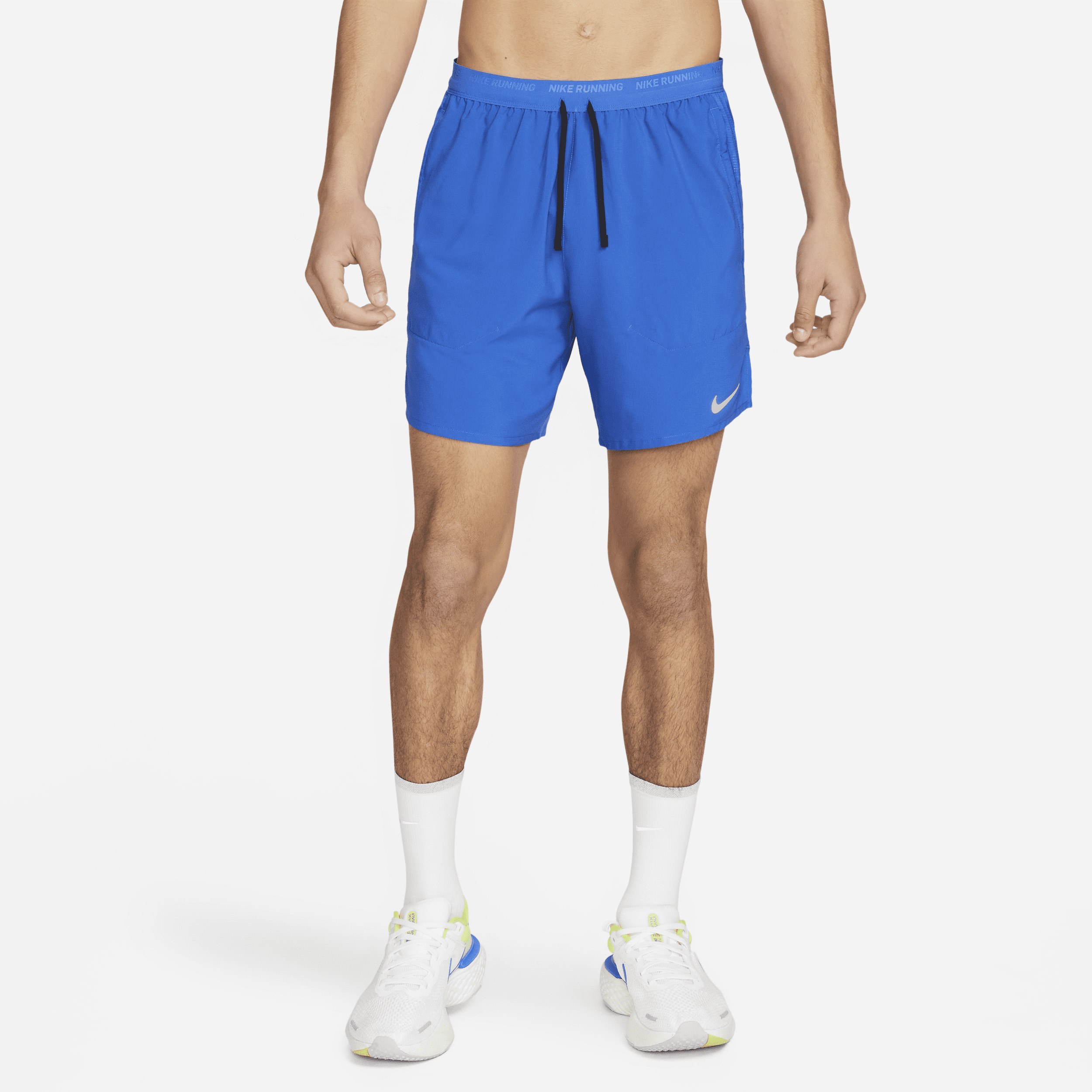 Nike Stride Dri-FIT 2-in-1 hardloopshorts voor heren (18 cm) - Blauw