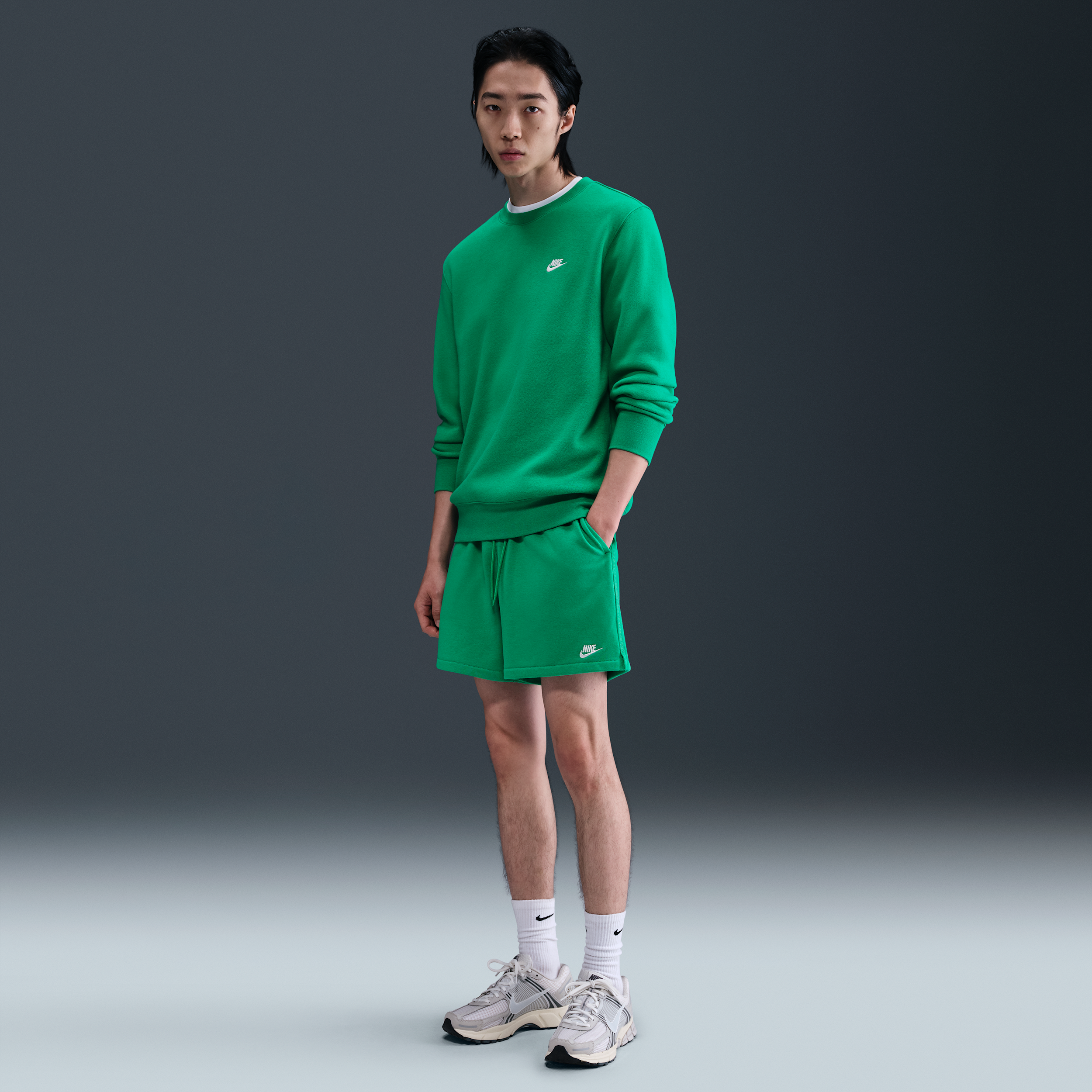 【ナイキ(NIKE)公式ストア】ナイキ クラブ メンズ フレンチ テリー フロー ショートパンツ FN3521-324 グリーン 【ナイキ(NIKE)公式ストア】ナイキ クラブ メンズ フレンチ テリー フロー ショートパンツ FN3521-324 グリーン