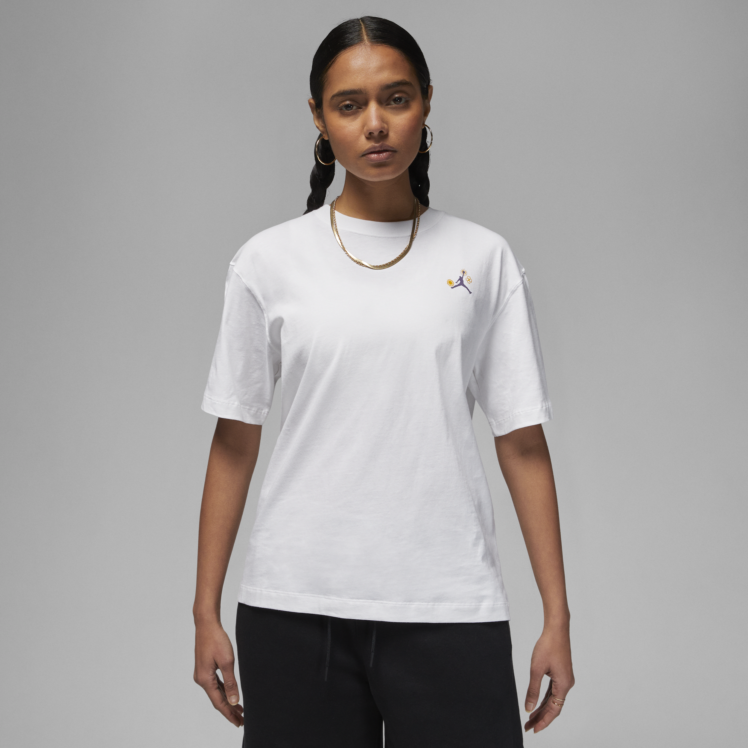 Jordan Camiseta con estampado - Mujer - Blanco