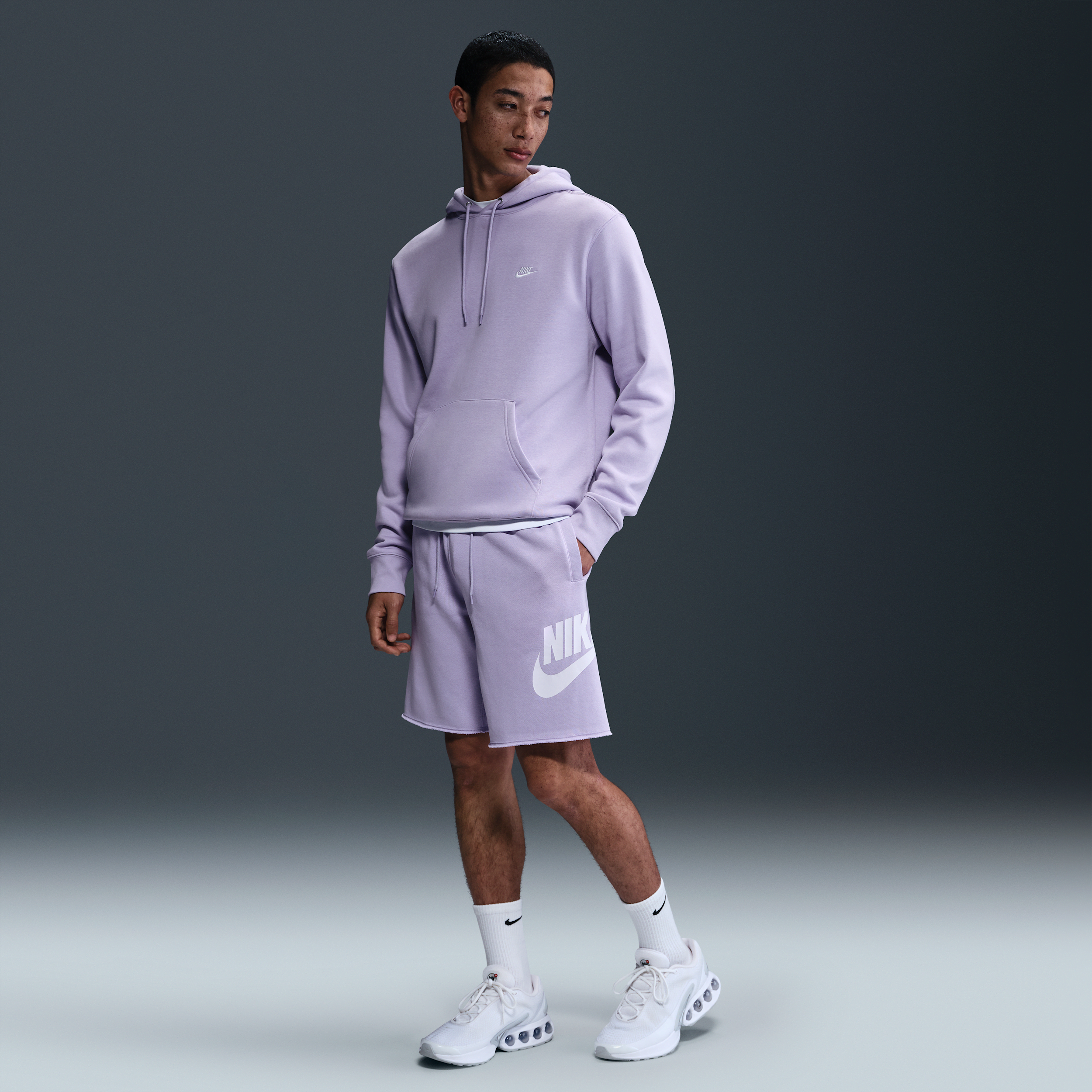 Shorts Alumni in French Terry Nike Club – Uomo - Viola