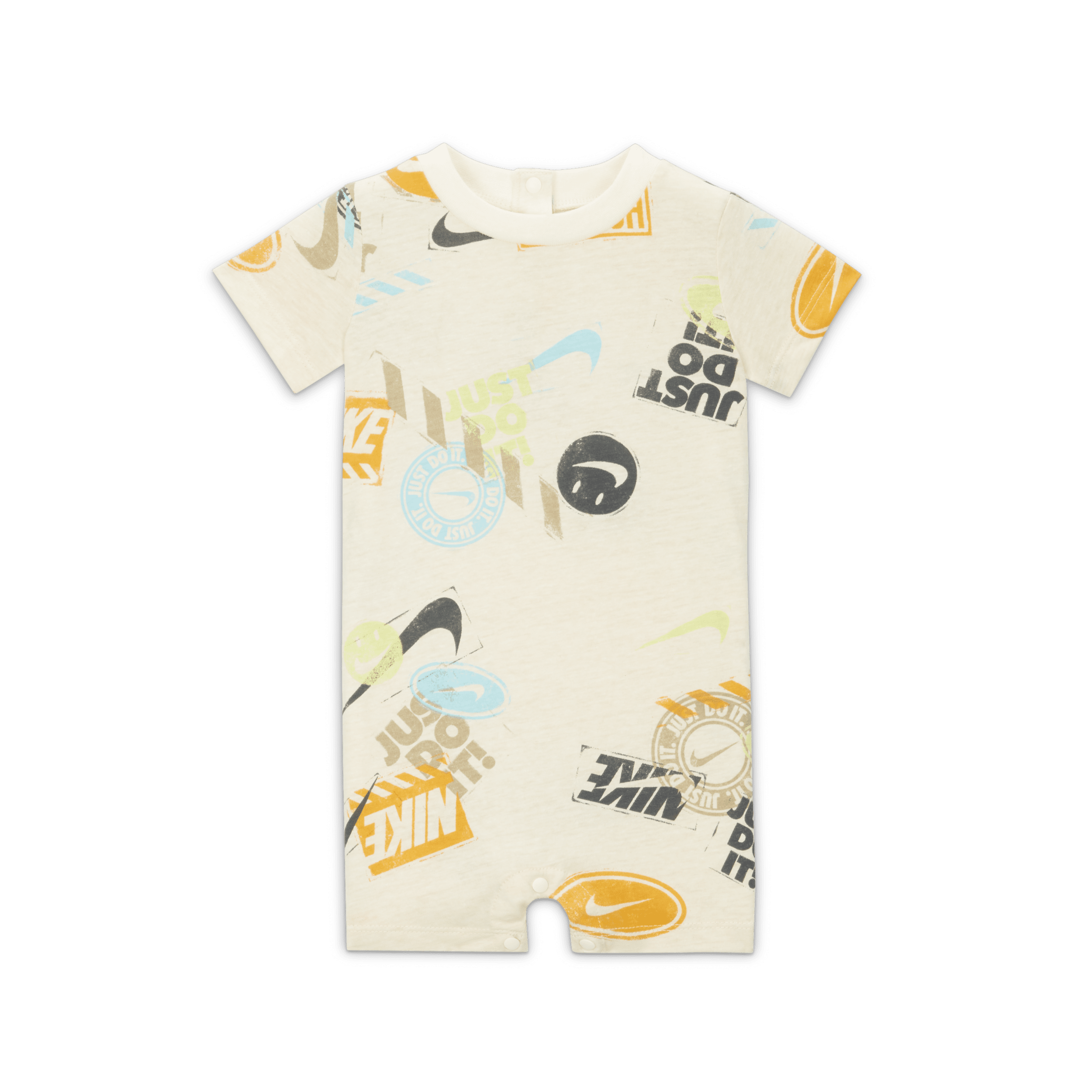 Nike Wild Air-buksedragt med print til babyer - hvid