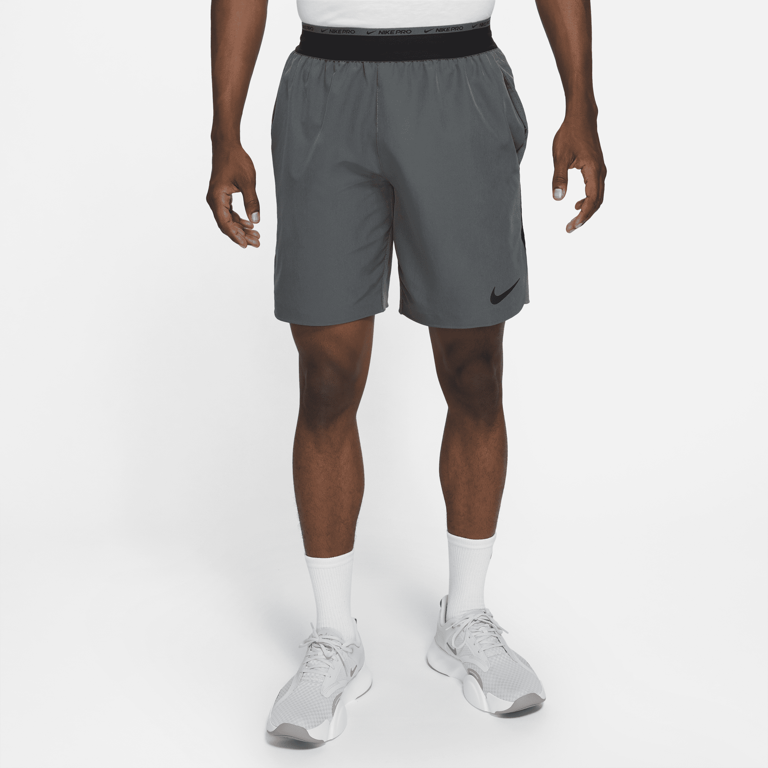 Nike Dri-FIT Flex Rep Pro Collection Niet-gevoerde trainingsshorts voor heren (van 20 cm) - Grijs