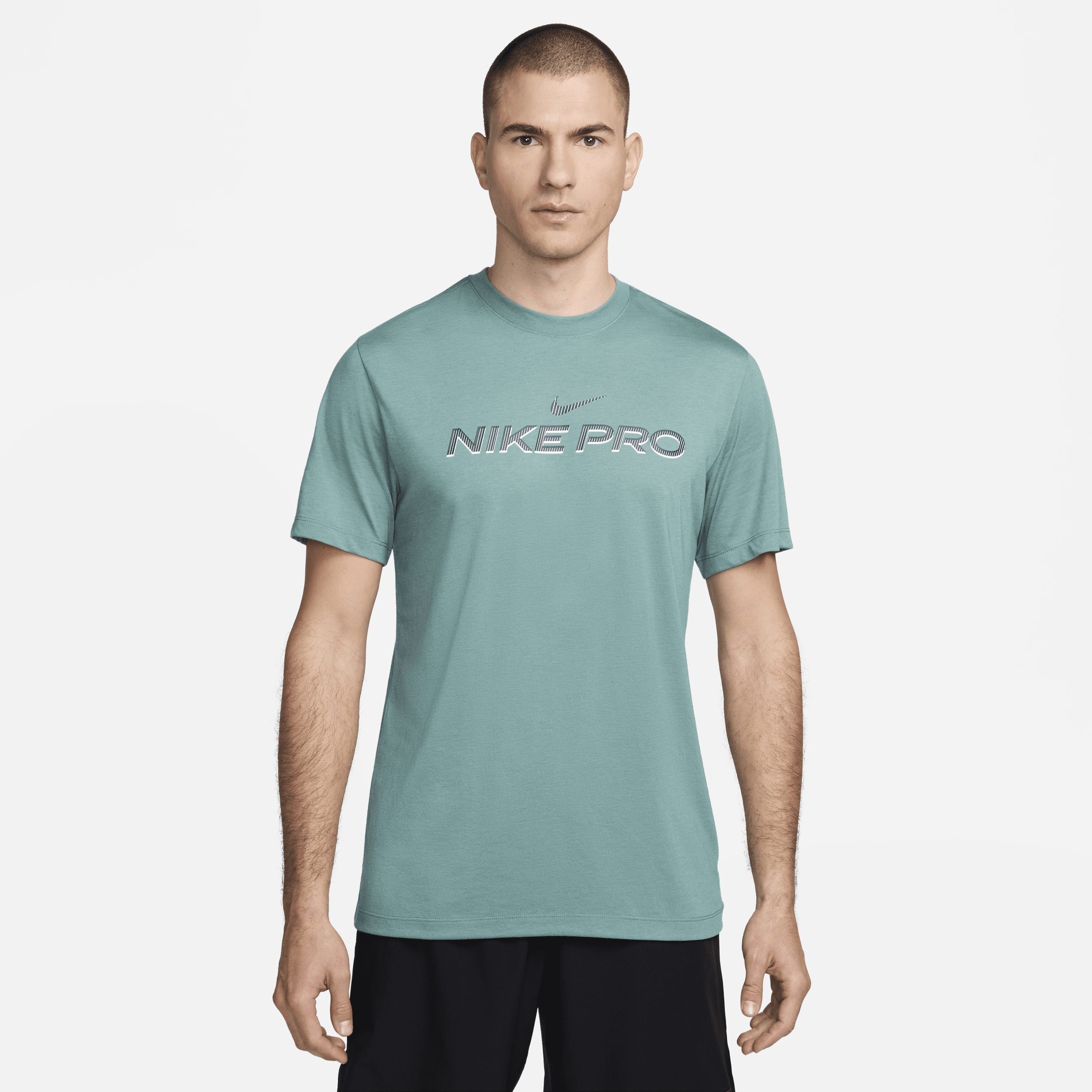 Nike Dri-FIT-fitness-T-shirt til mænd - grøn